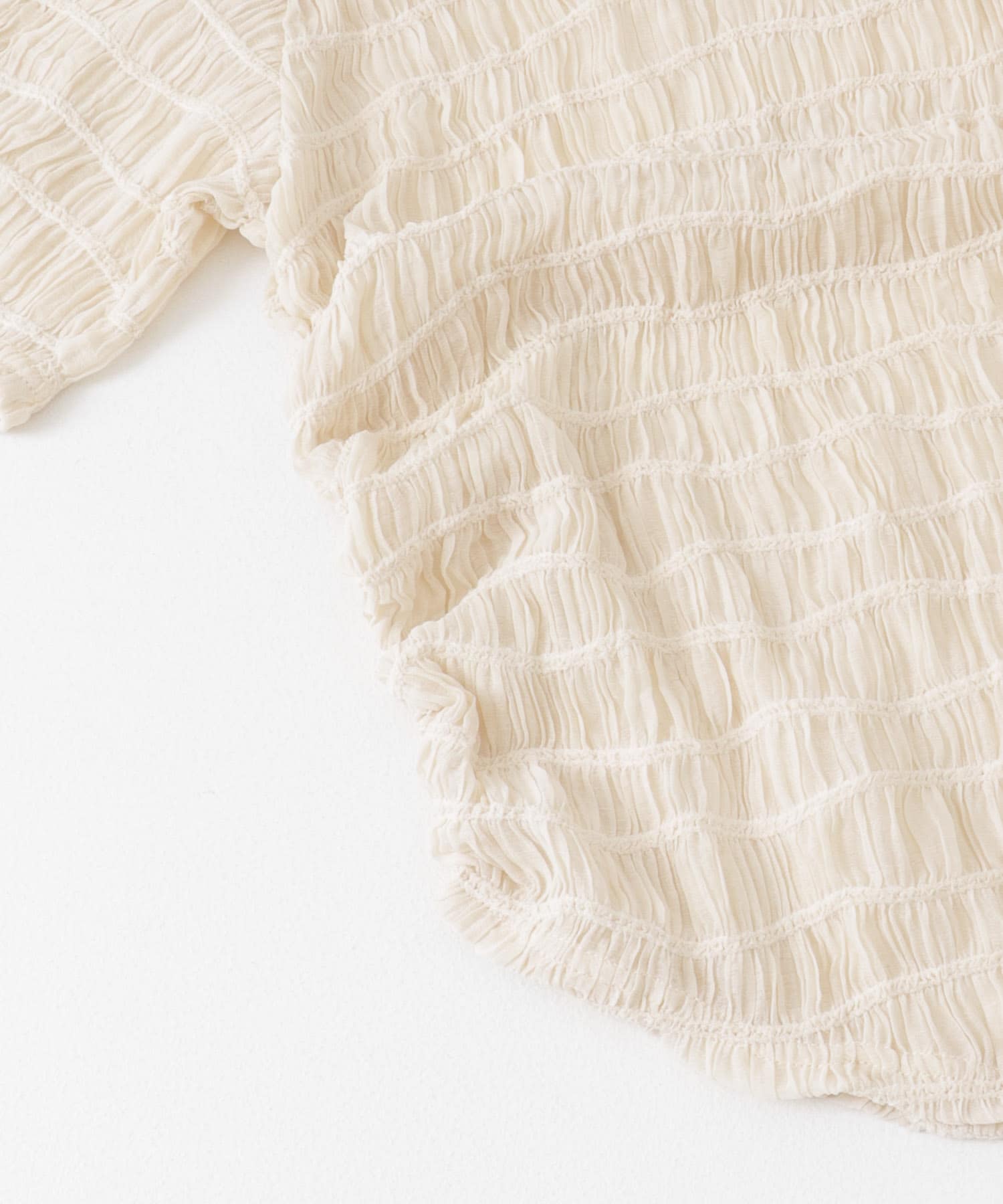 シャーリングシアートップス IVORY one