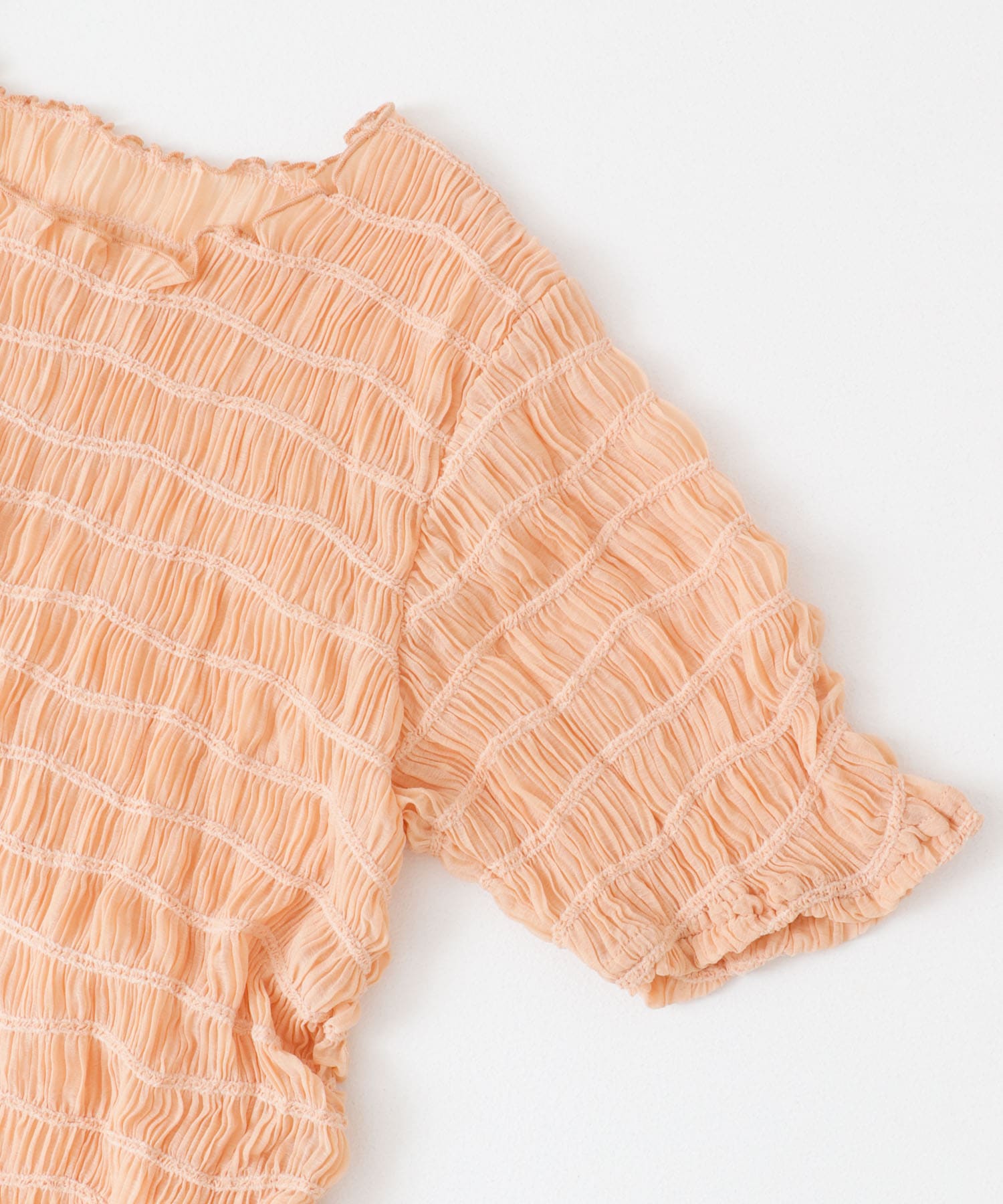 シャーリングシアートップス APRICOT one