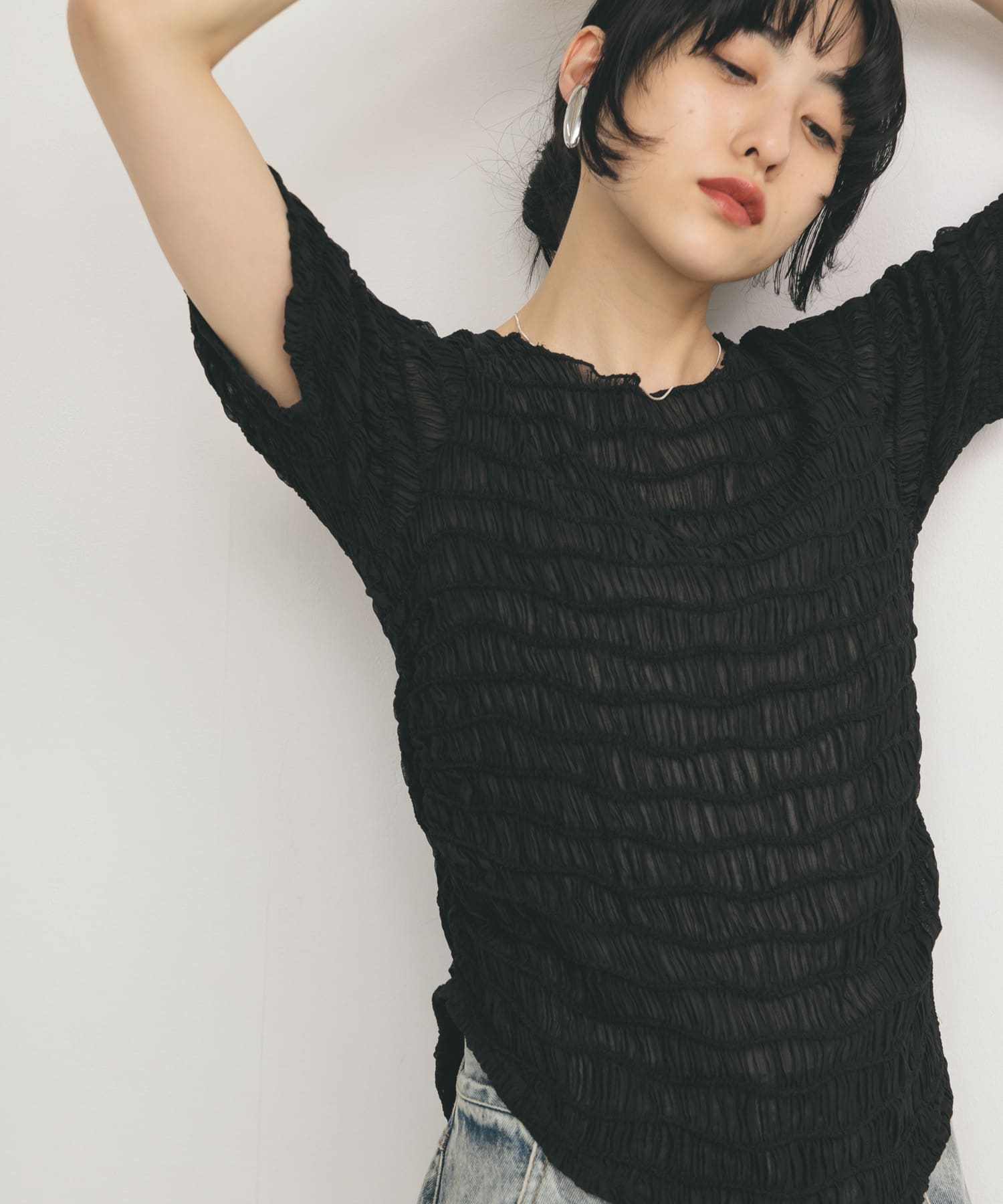 身長：160cm サイズ：one