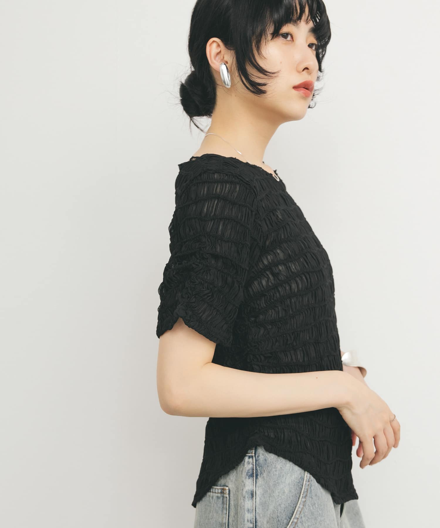 身長：160cm サイズ：one