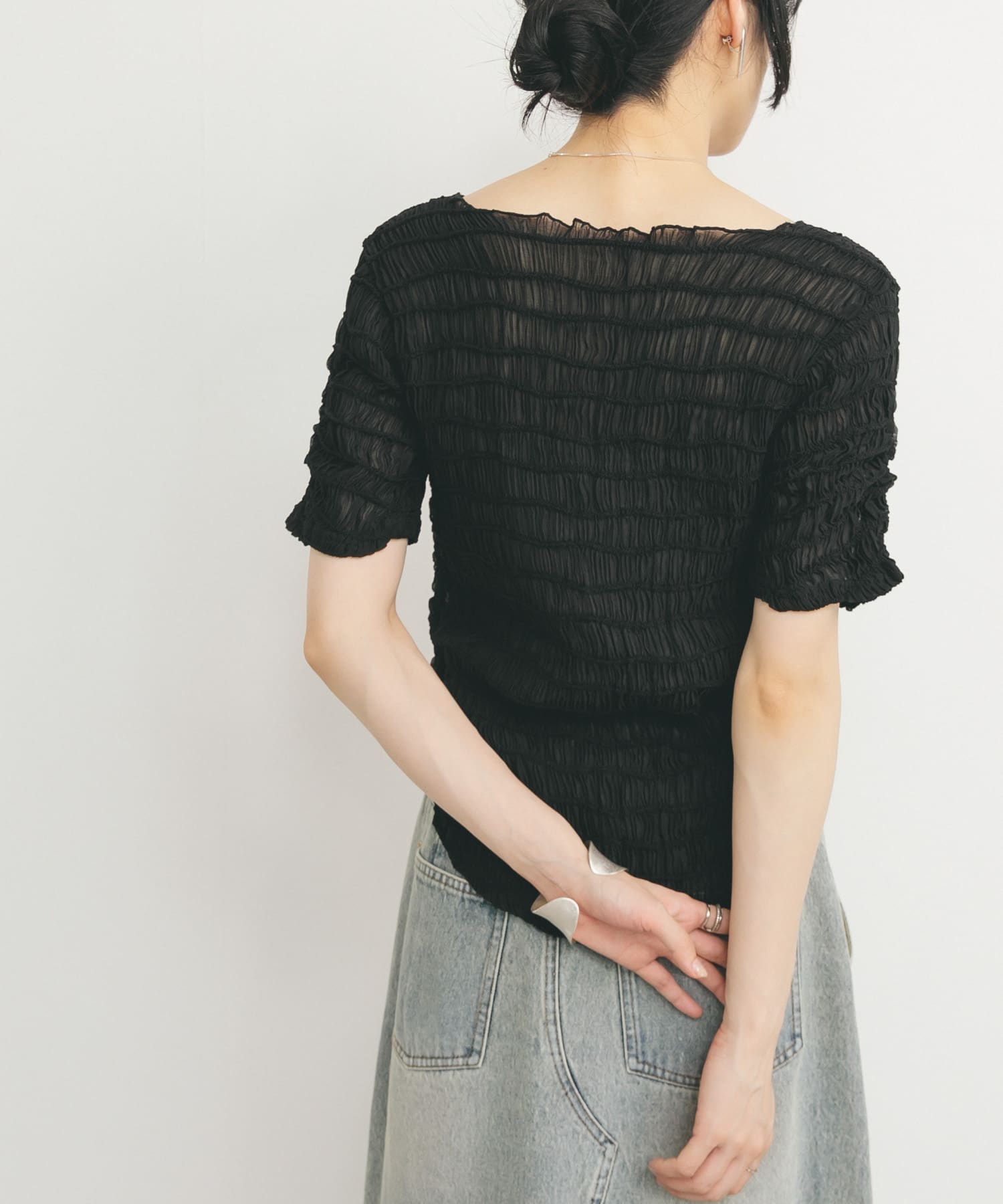身長：160cm サイズ：one