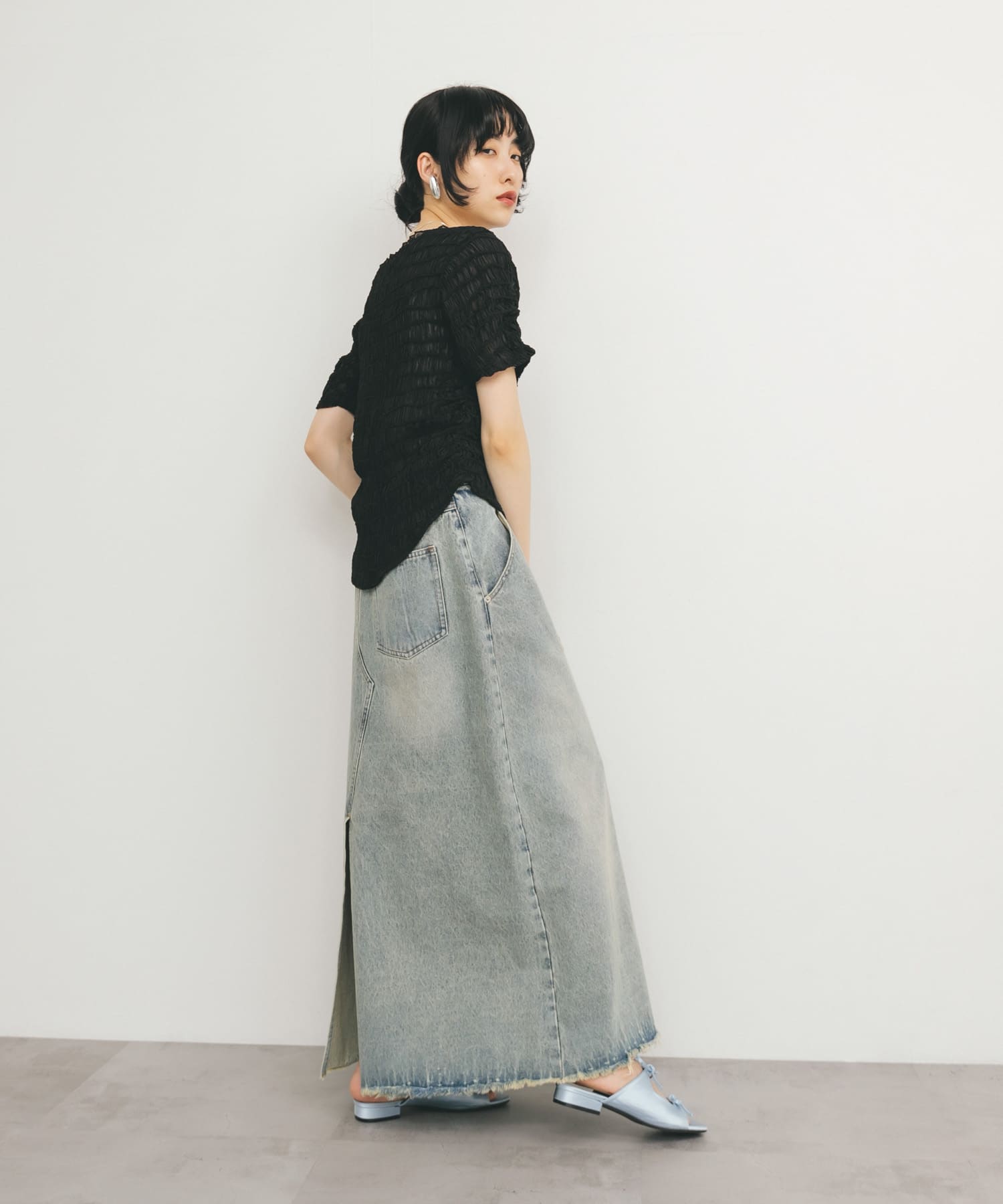 身長：160cm サイズ：one