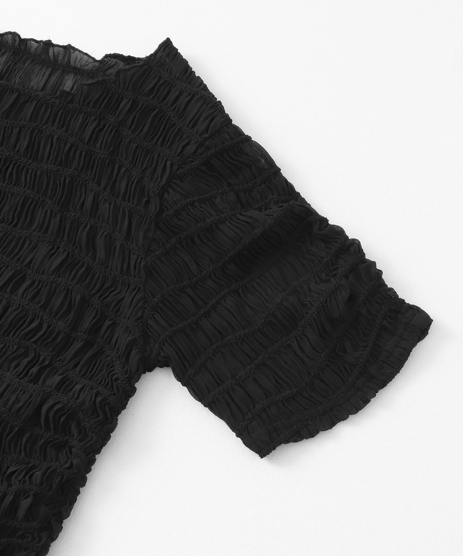 シャーリングシアートップス BLACK one