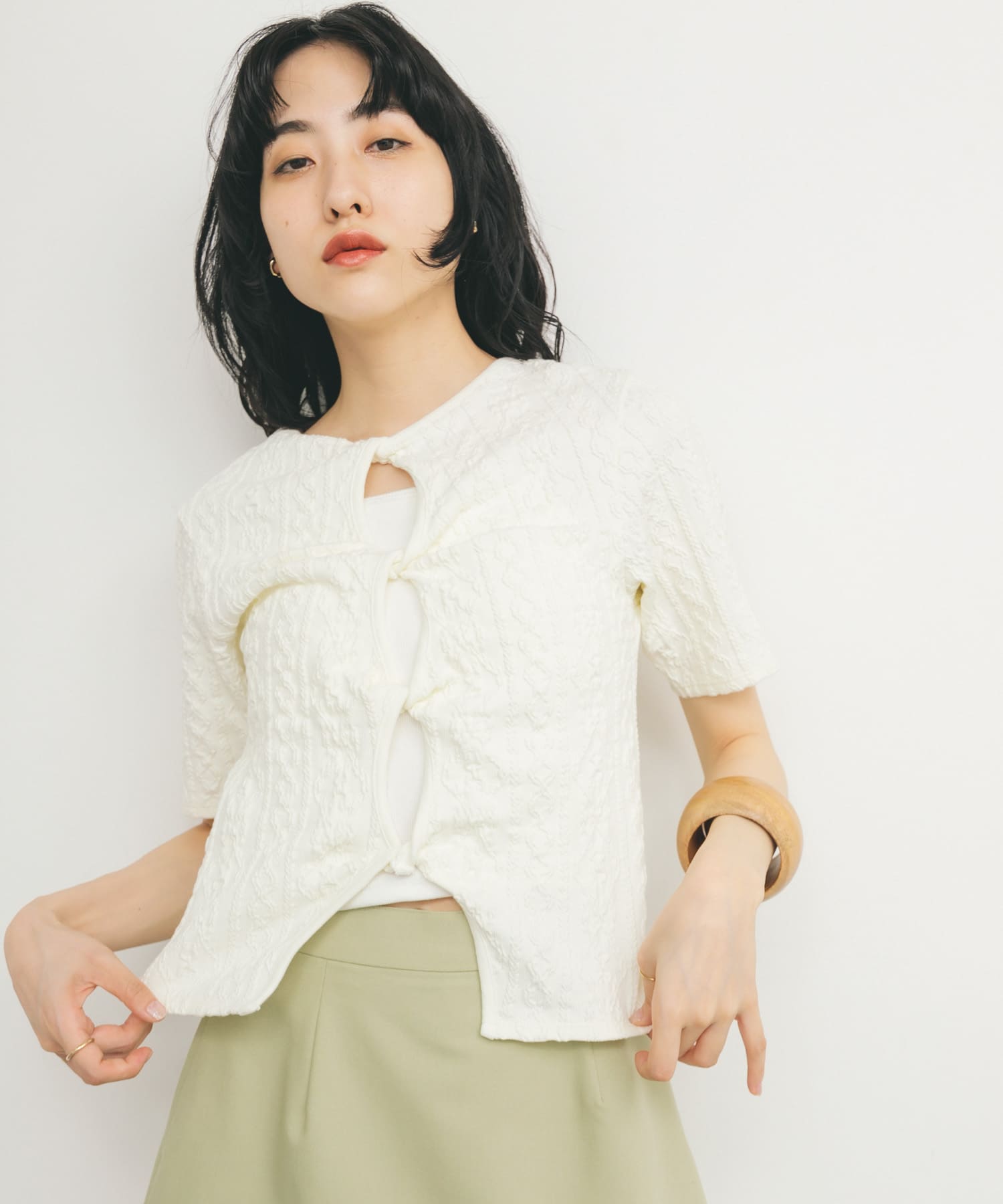 身長：160cm サイズ：one