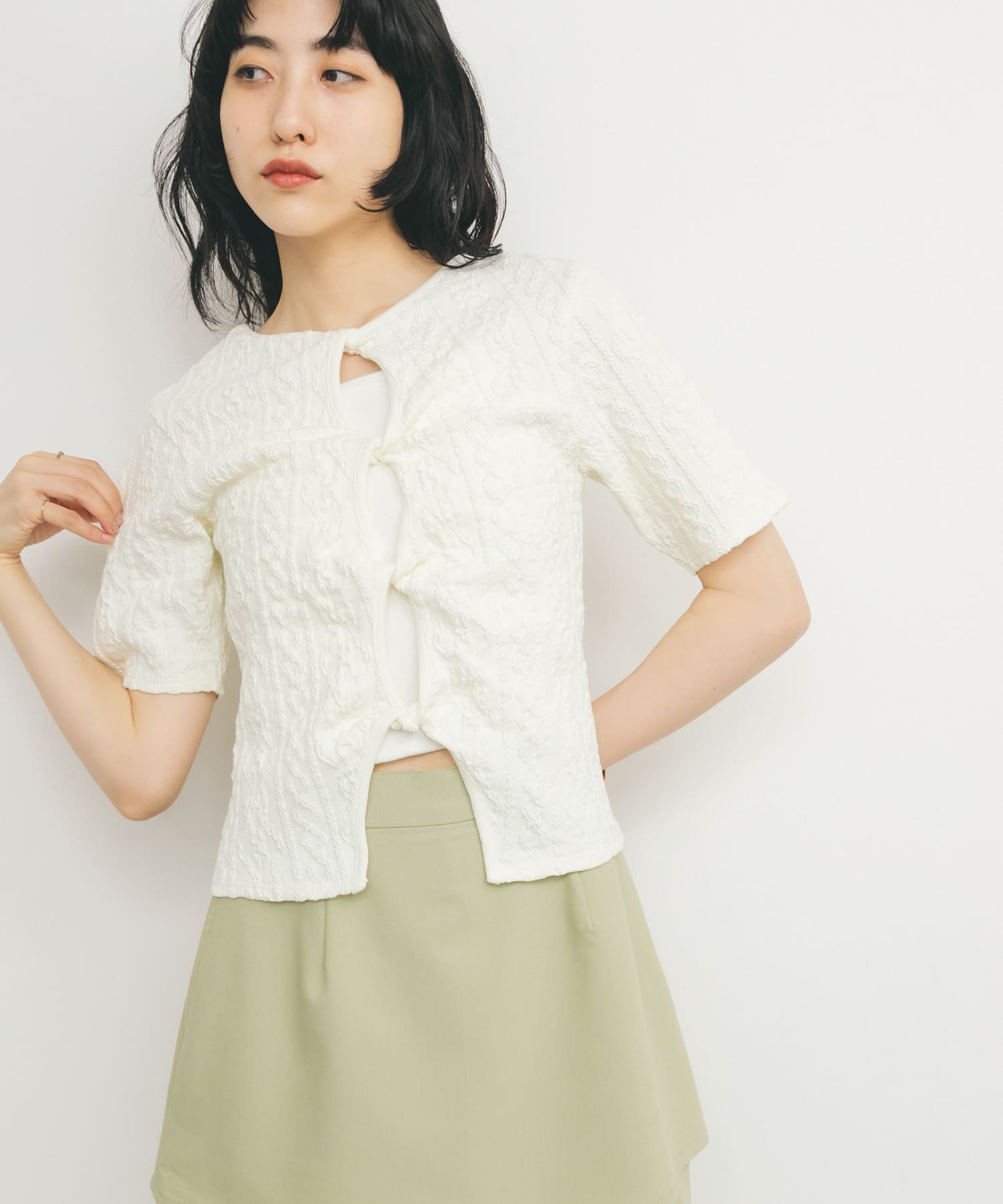 身長：160cm サイズ：one