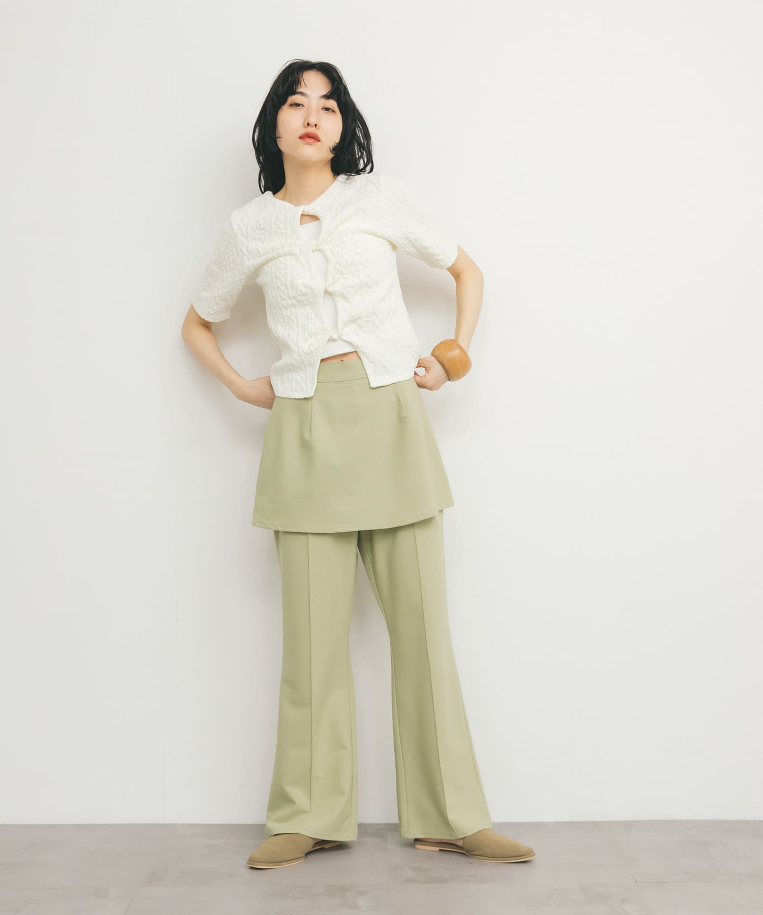 身長：160cm サイズ：one