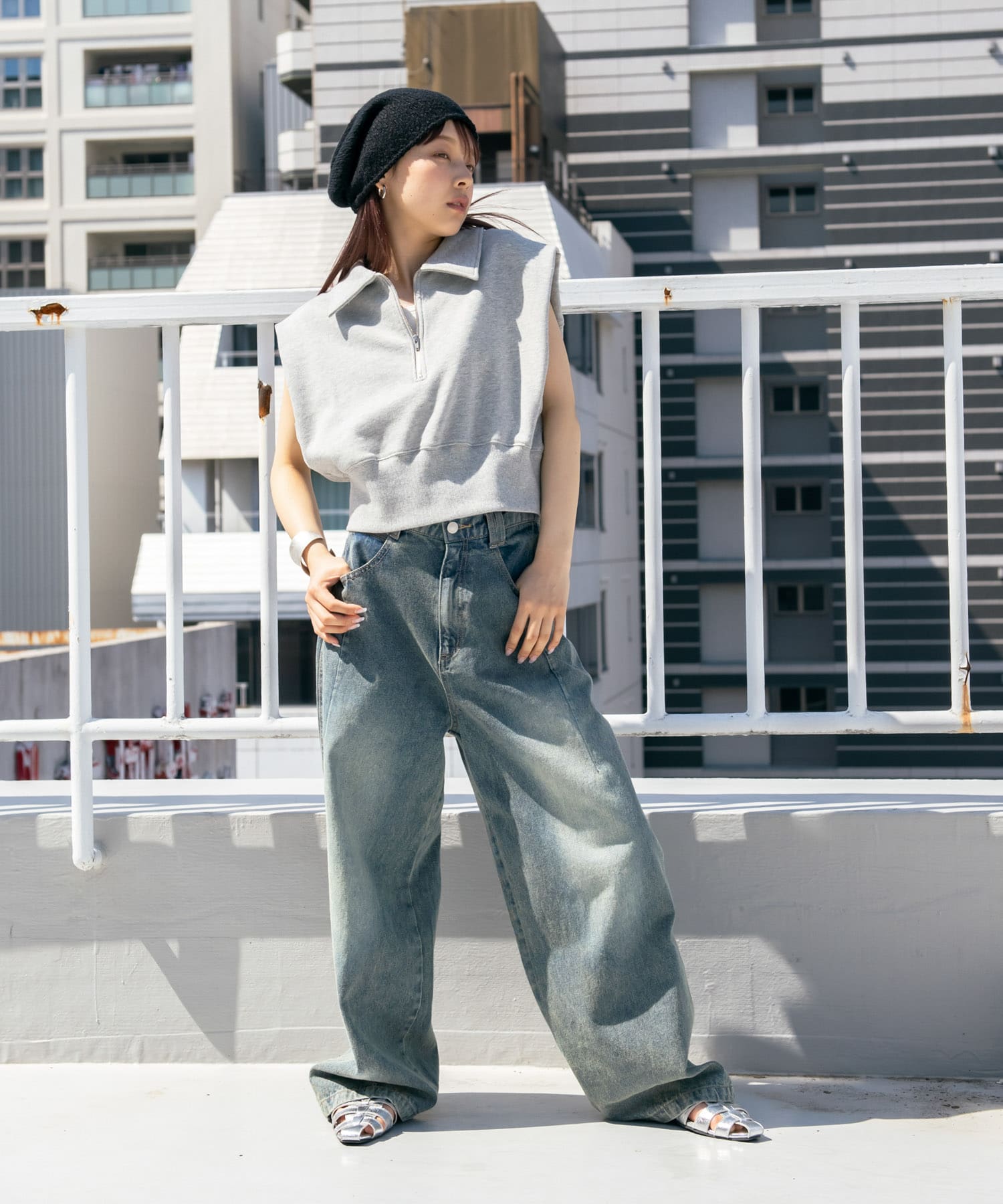 身長：153cm サイズ：one