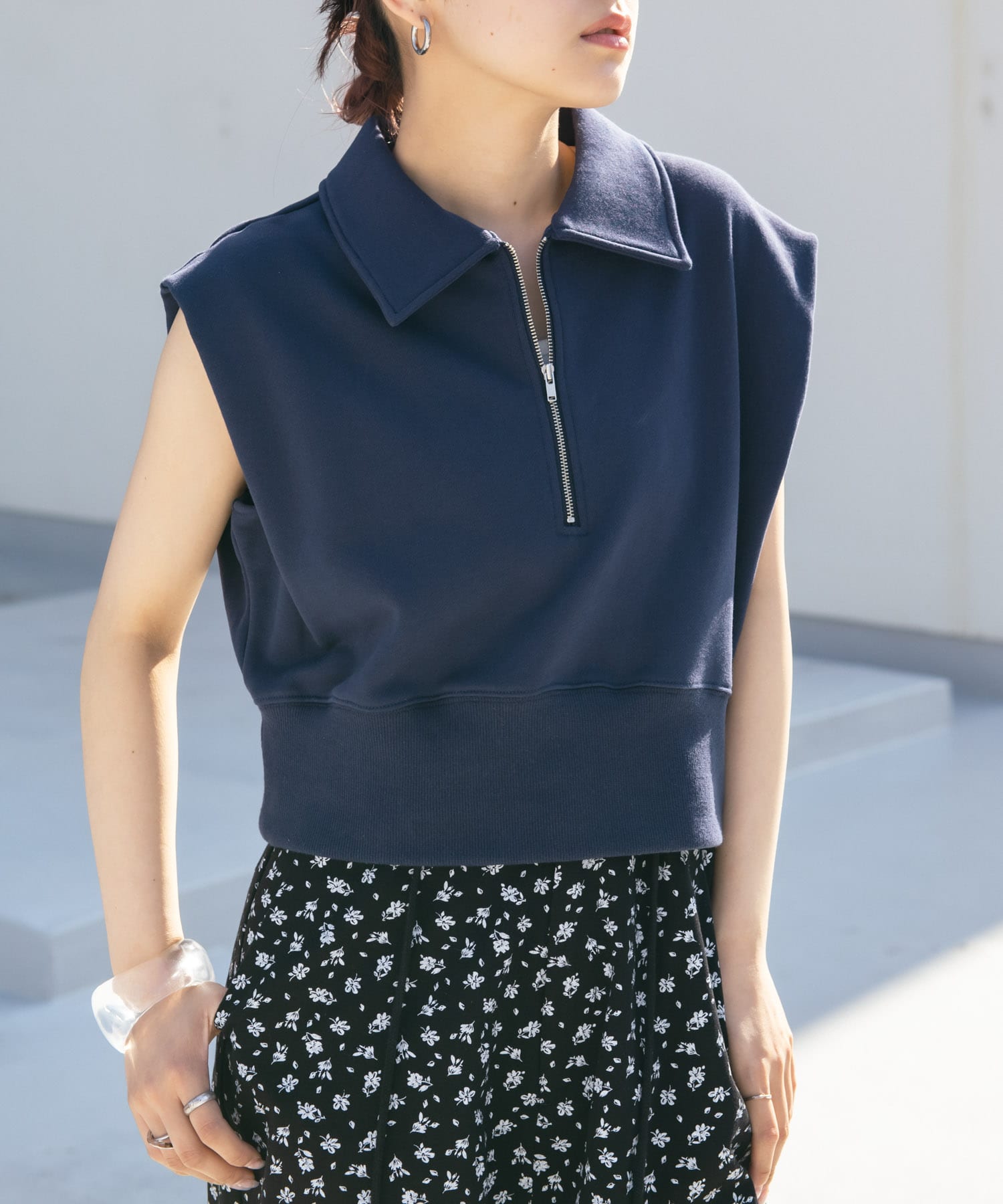 ショルダータックZIPスウェット(one NAVY): トップス｜URBAN RESEARCH