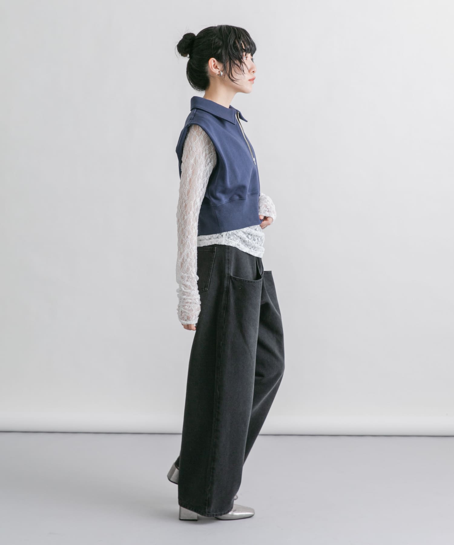 身長：160cm サイズ：one