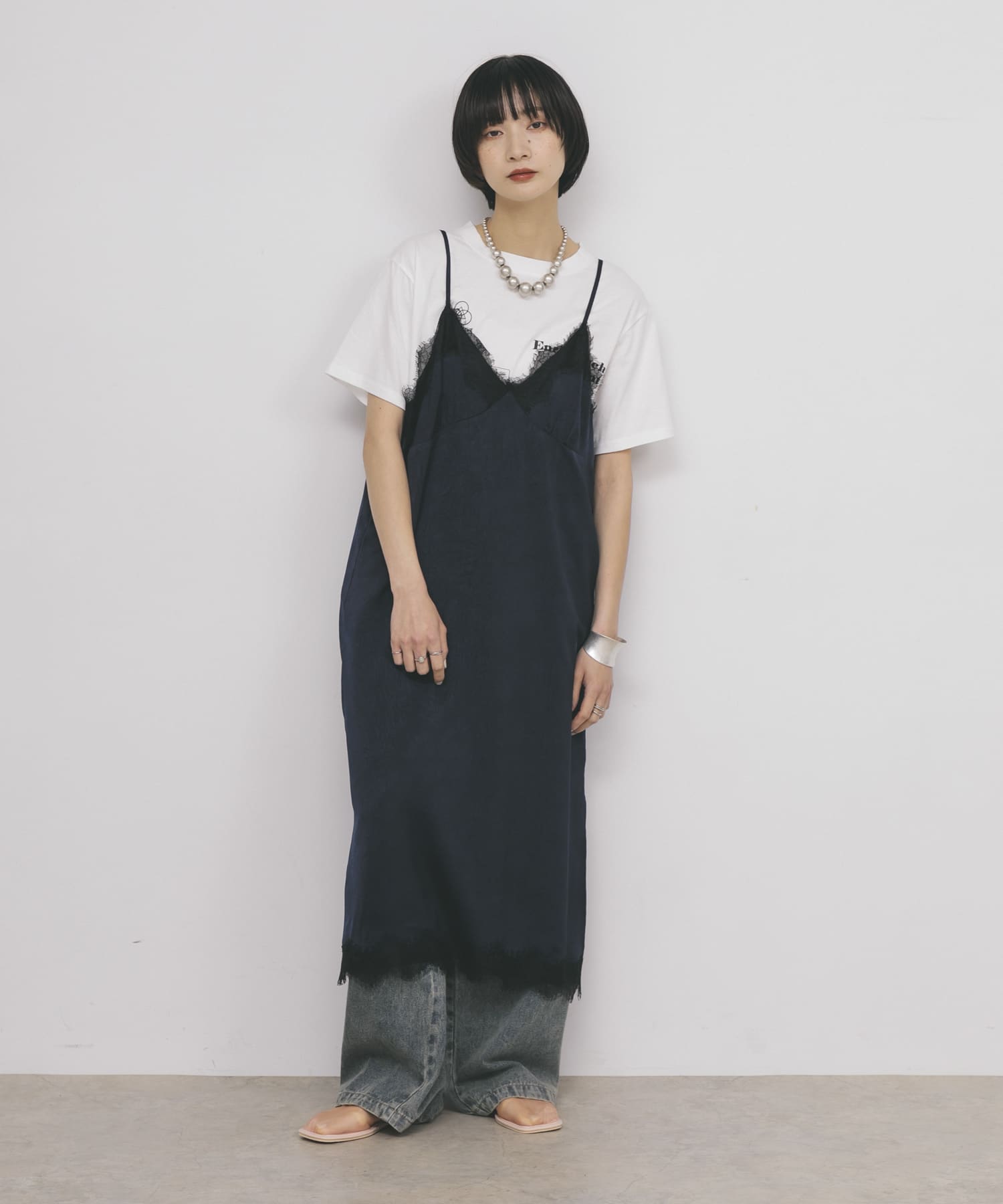 身長：159cm サイズ：one