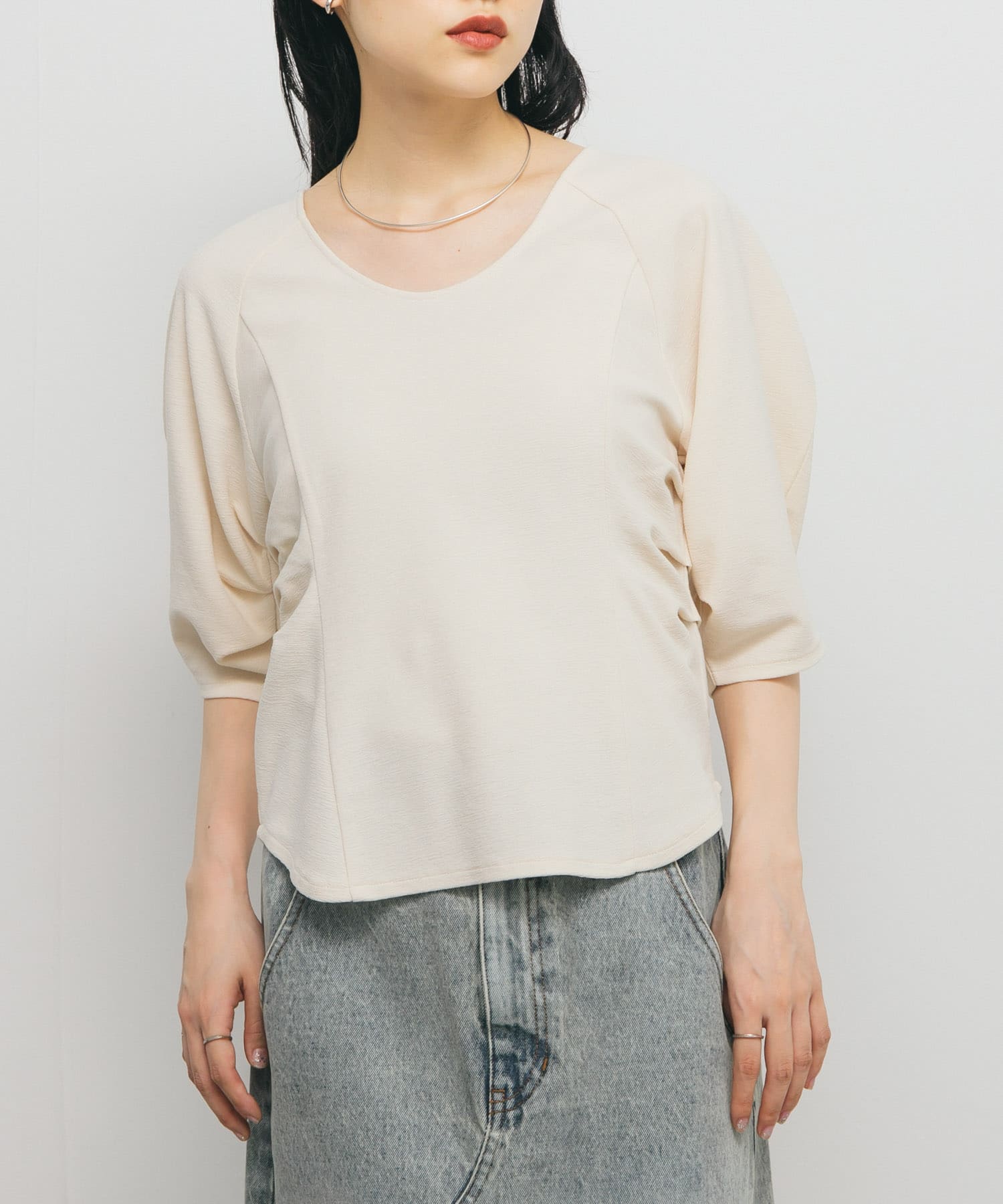 身長：160cm サイズ：one