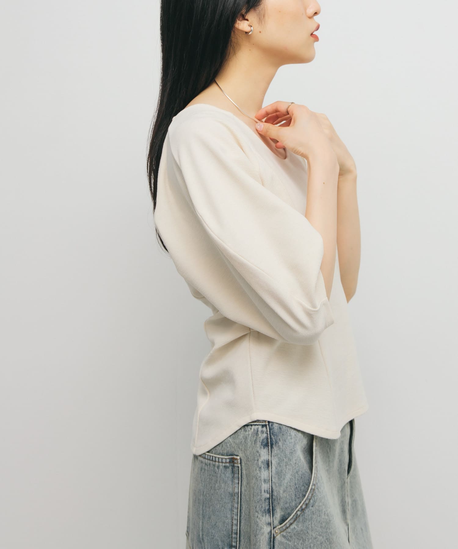 身長：160cm サイズ：one