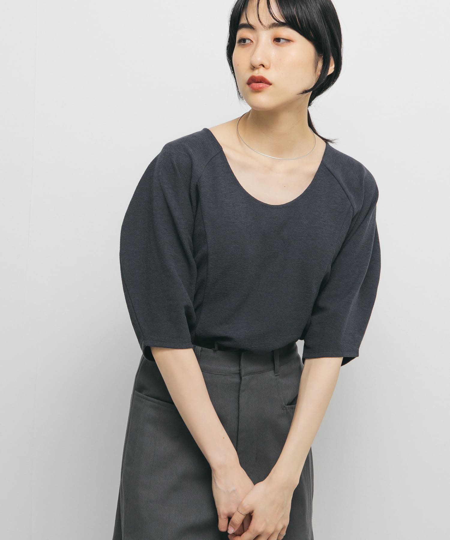 身長：160cm サイズ：one