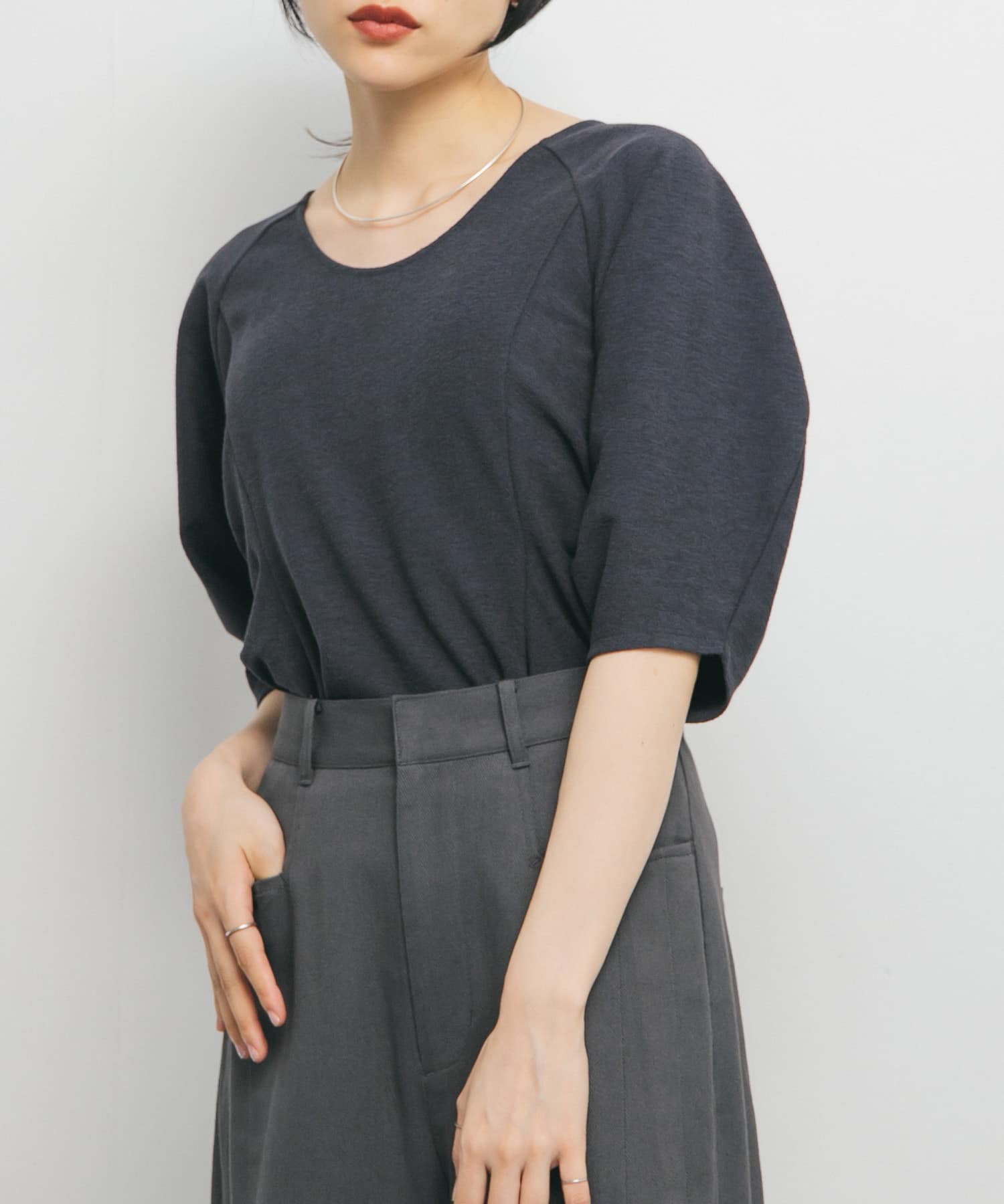 身長：160cm サイズ：one
