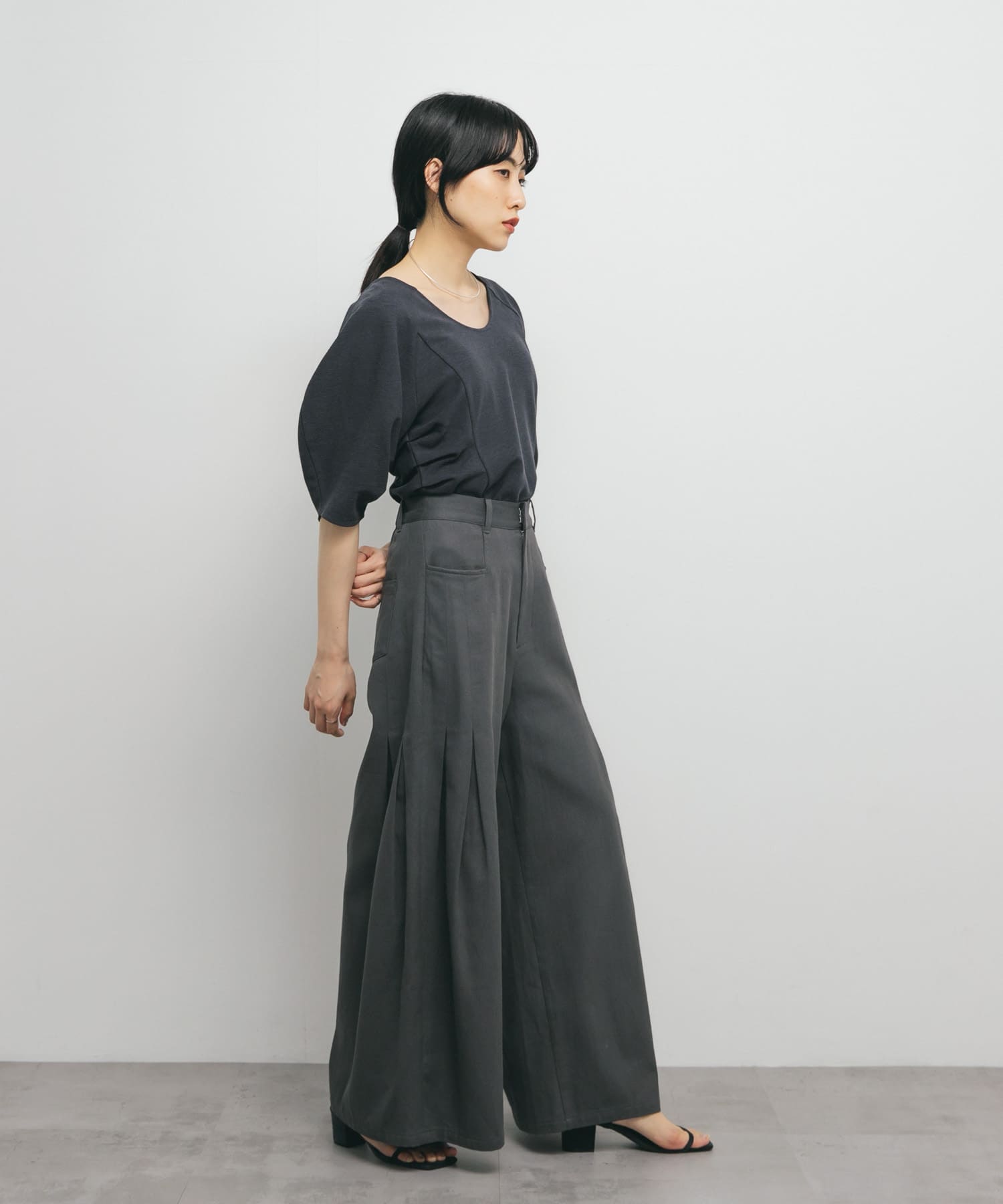 身長：160cm サイズ：one