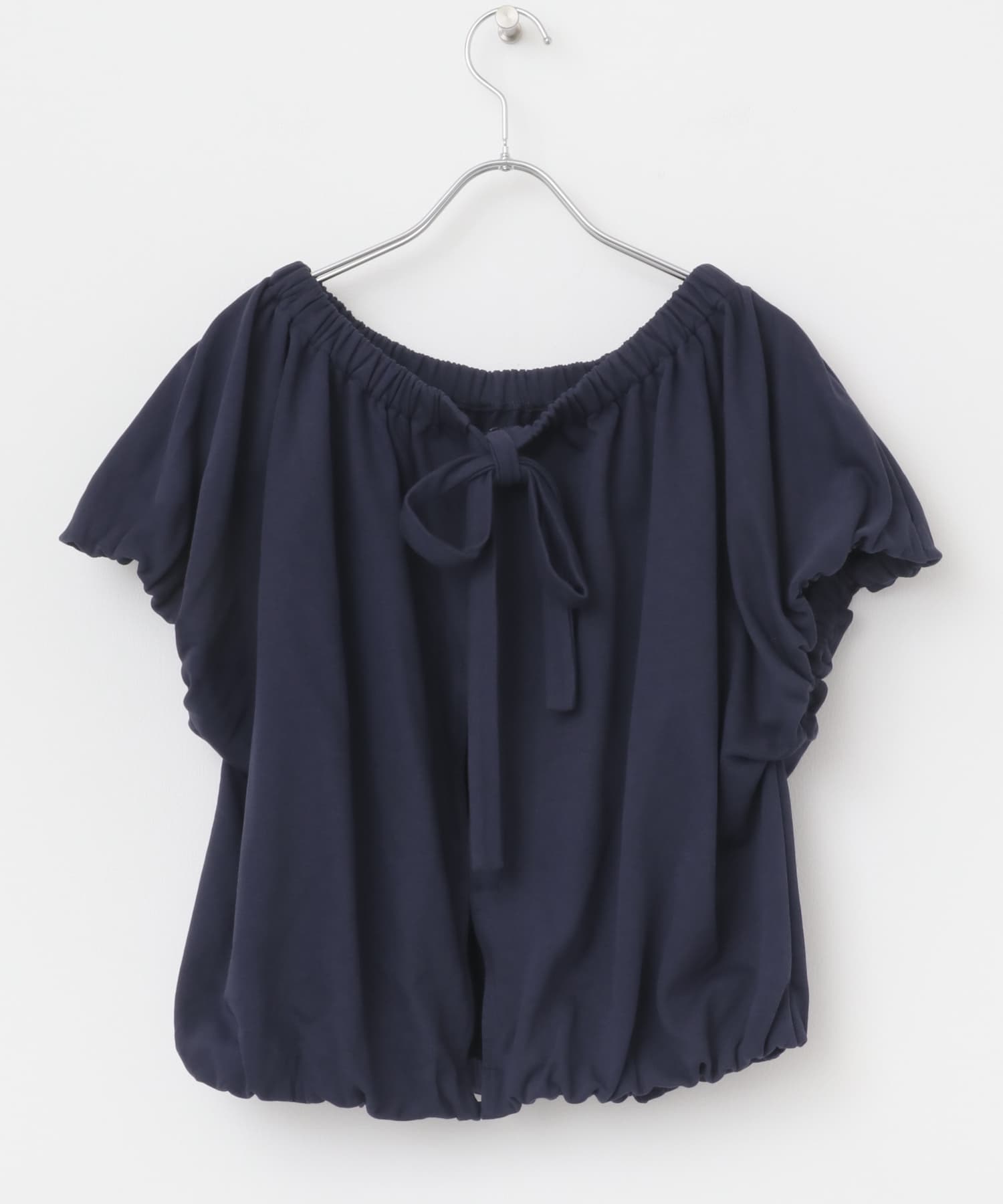 リボンギャザースウェット NAVY one