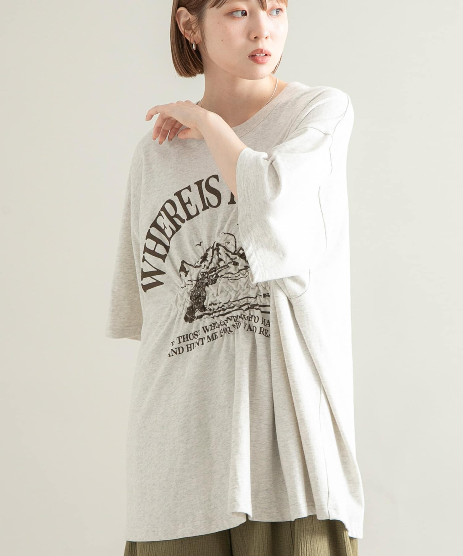 身長：153cm サイズ：one