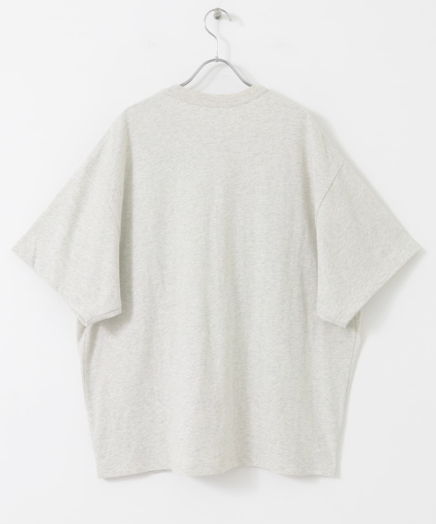 シャーリングプリントTEE OATMEAL one