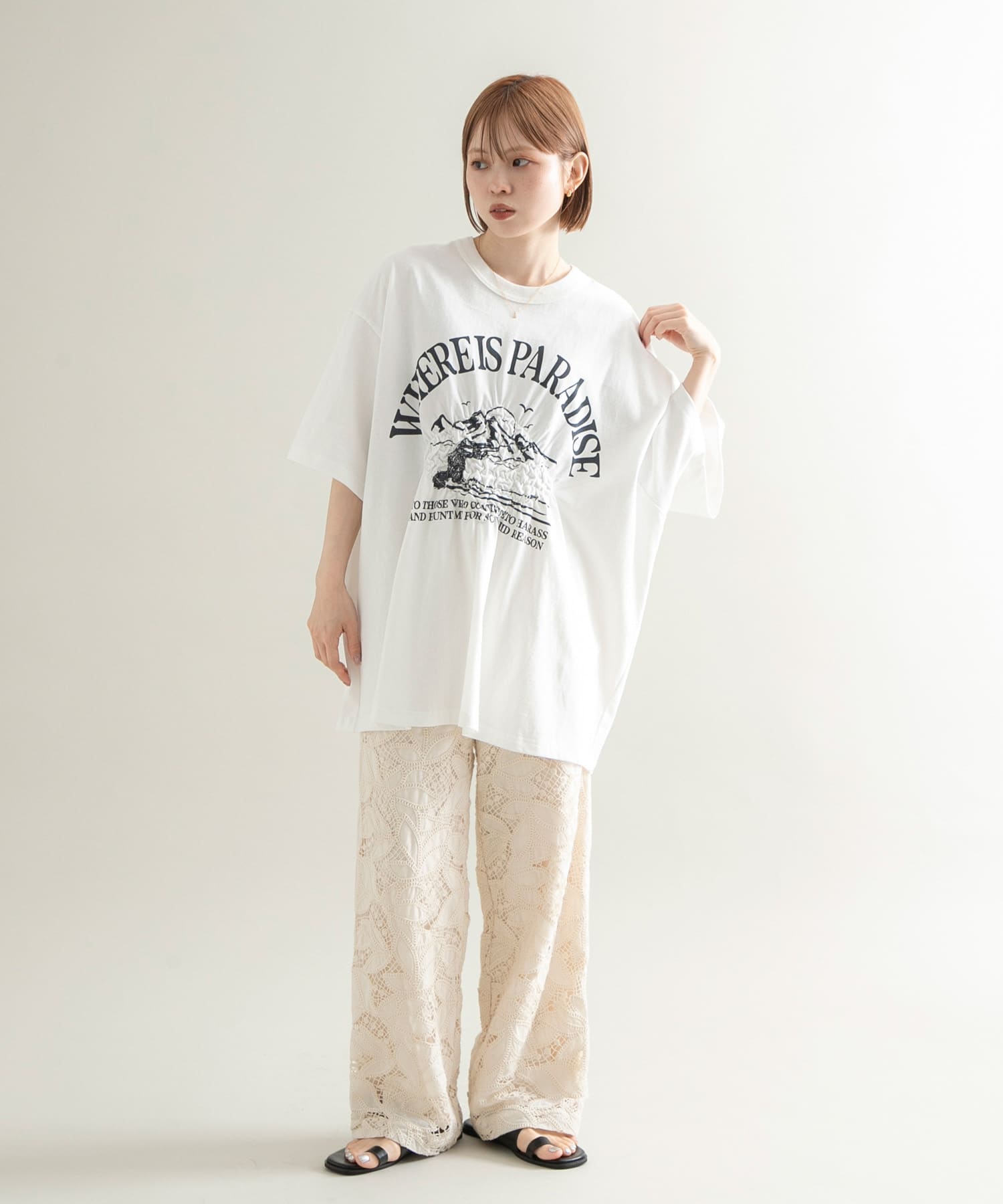 身長：153cm サイズ：one