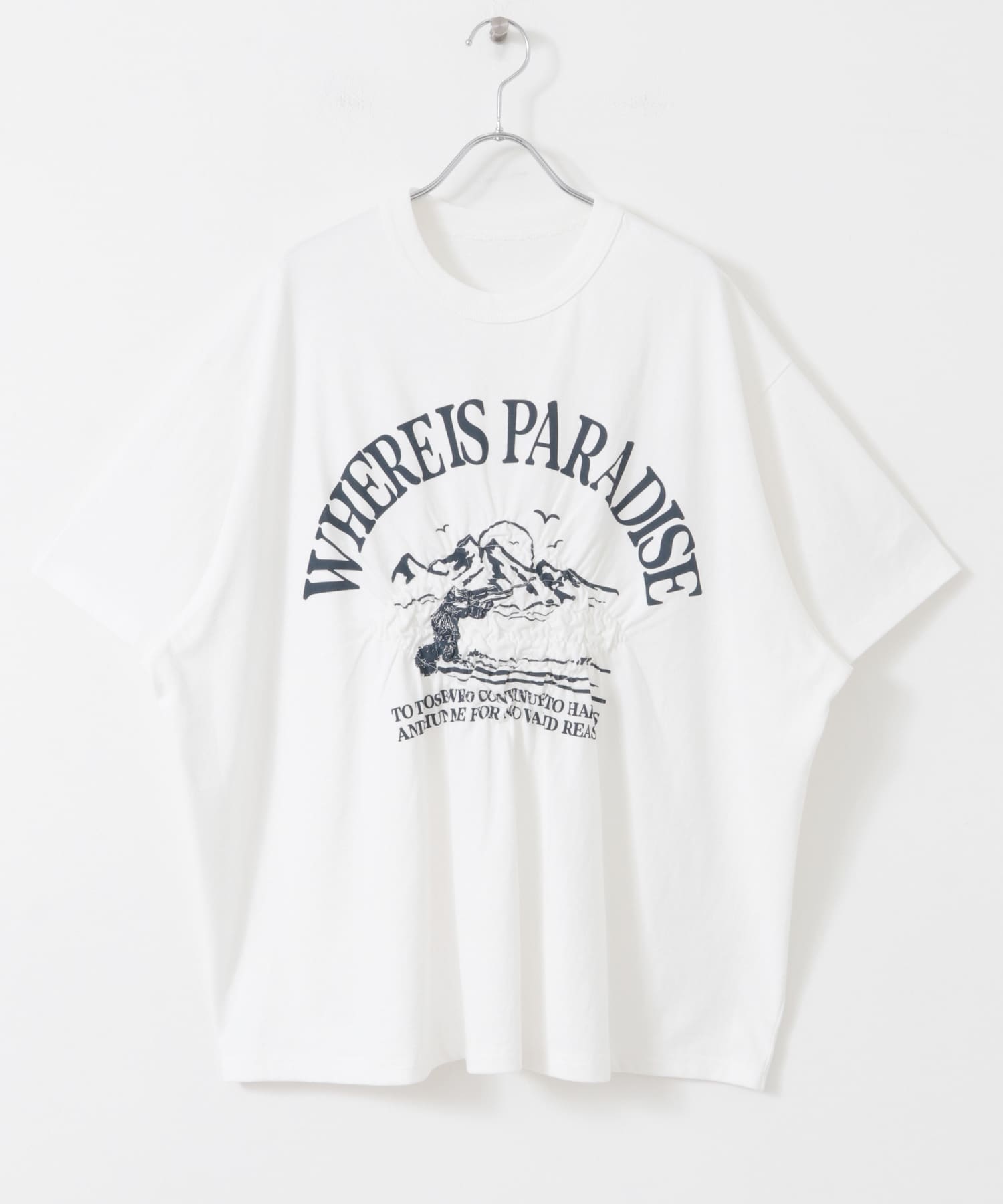 シャーリングプリントTEE OFF one