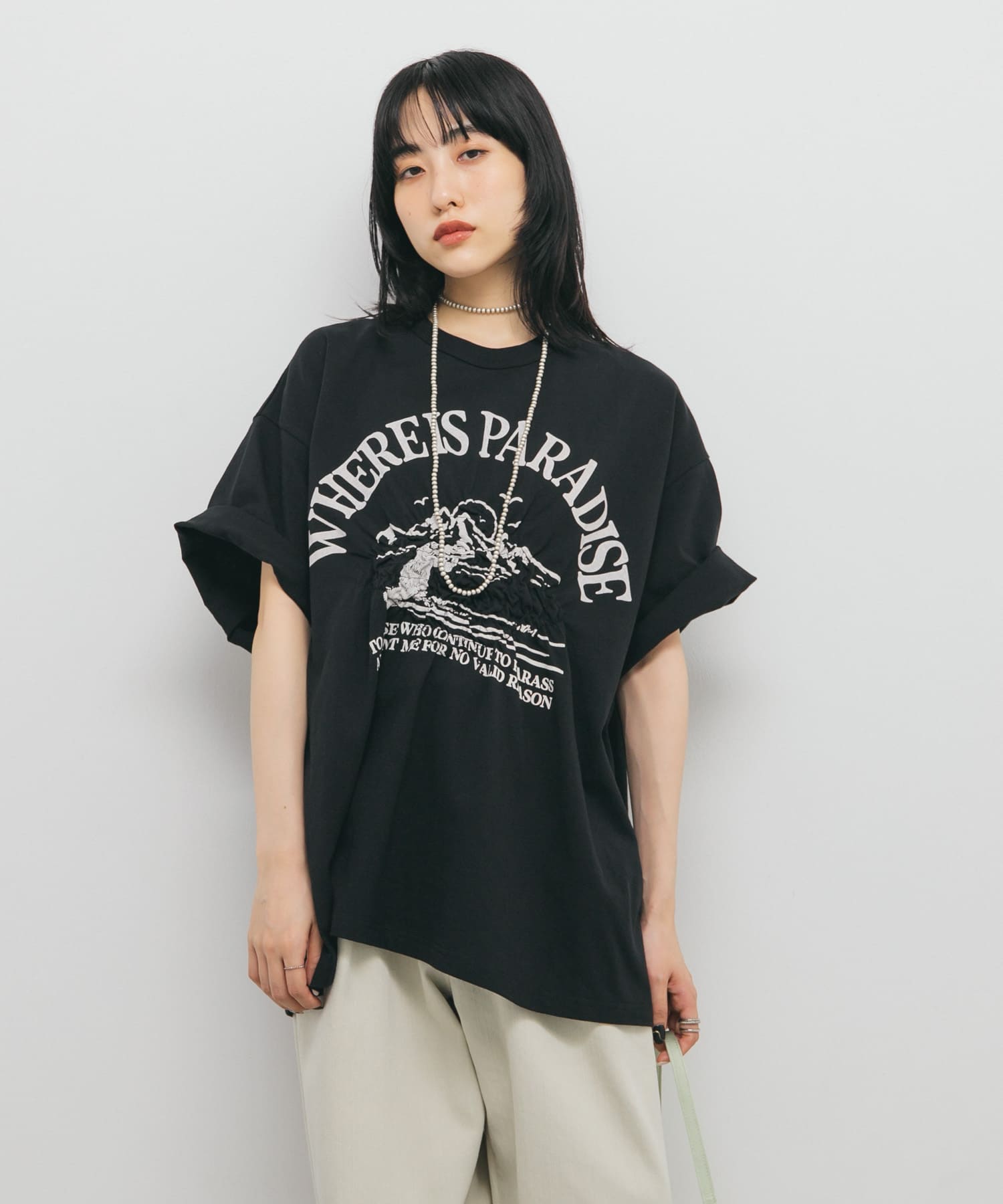 身長：160cm サイズ：one