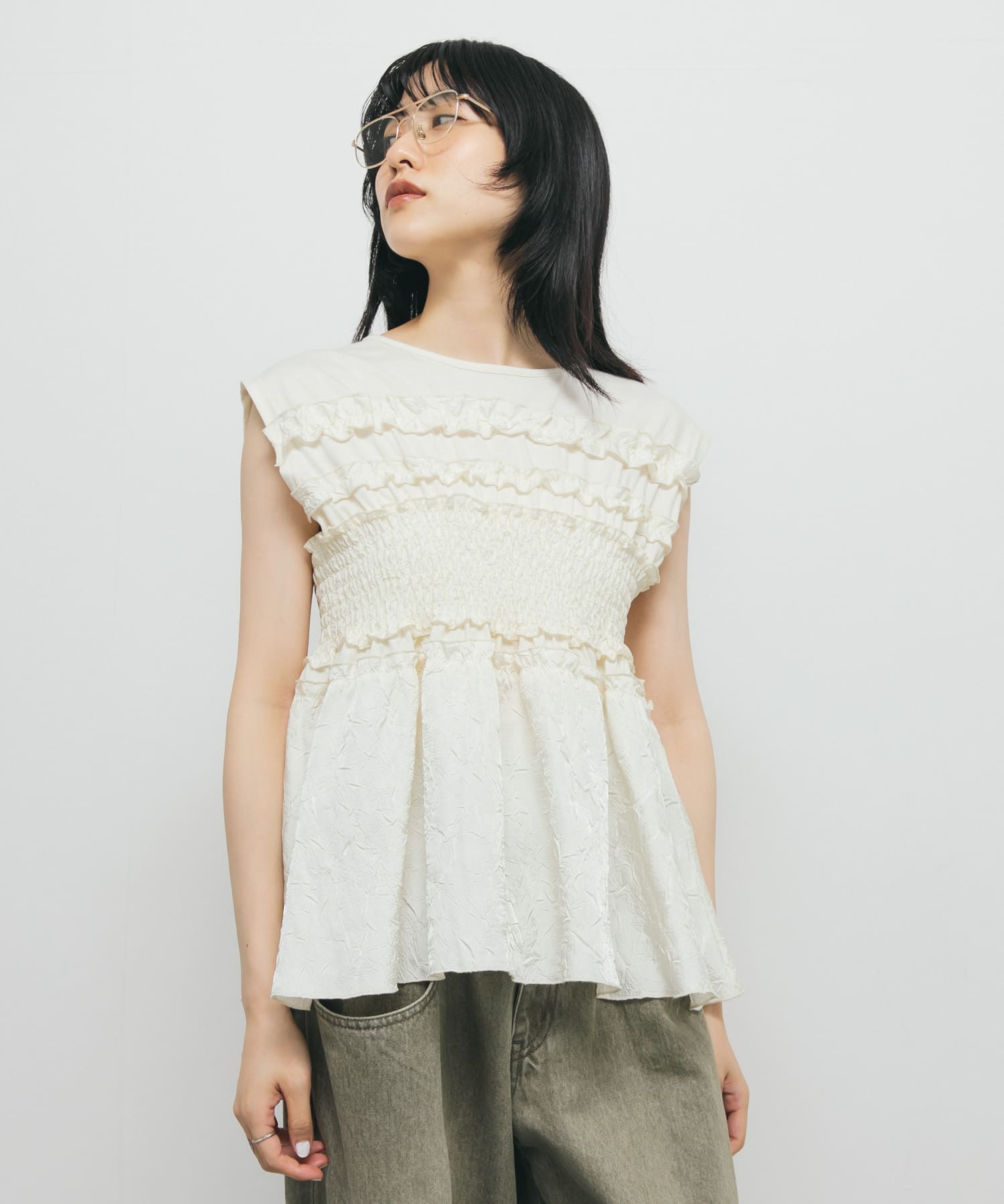 身長：160cm サイズ：one