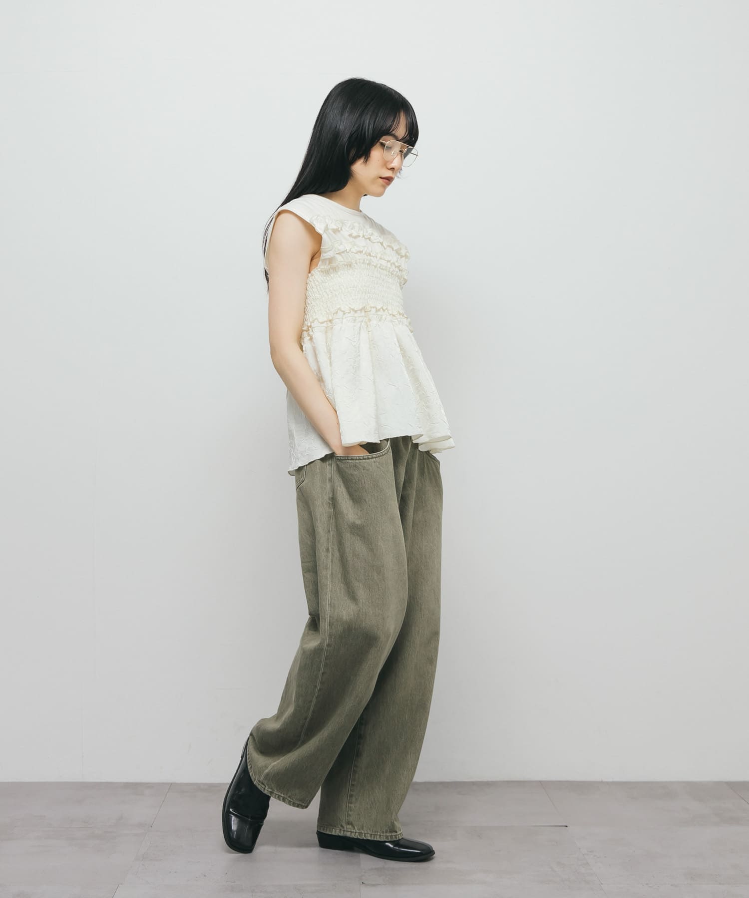 身長：160cm サイズ：one