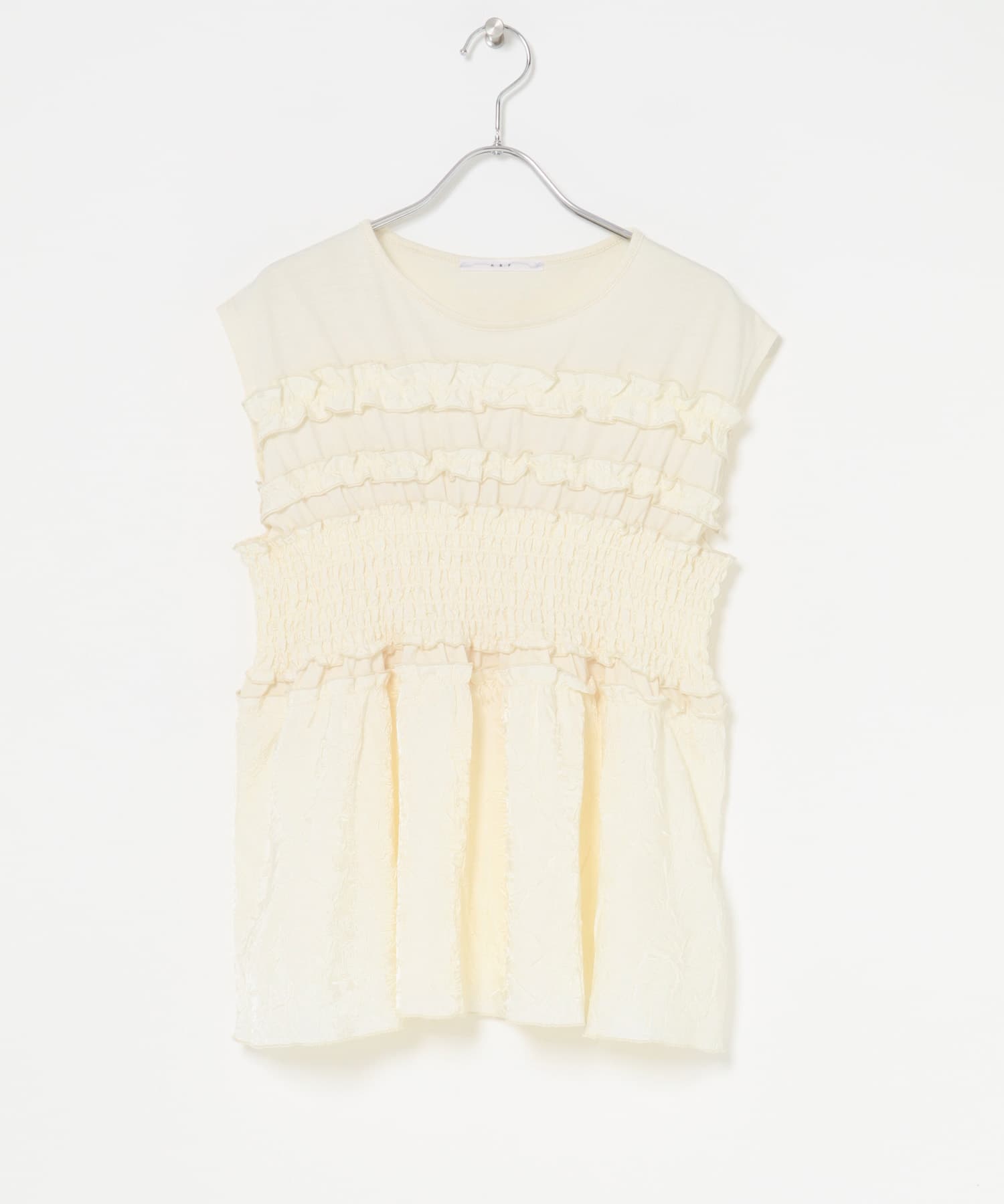 フリルドッキングカットソー IVORY one