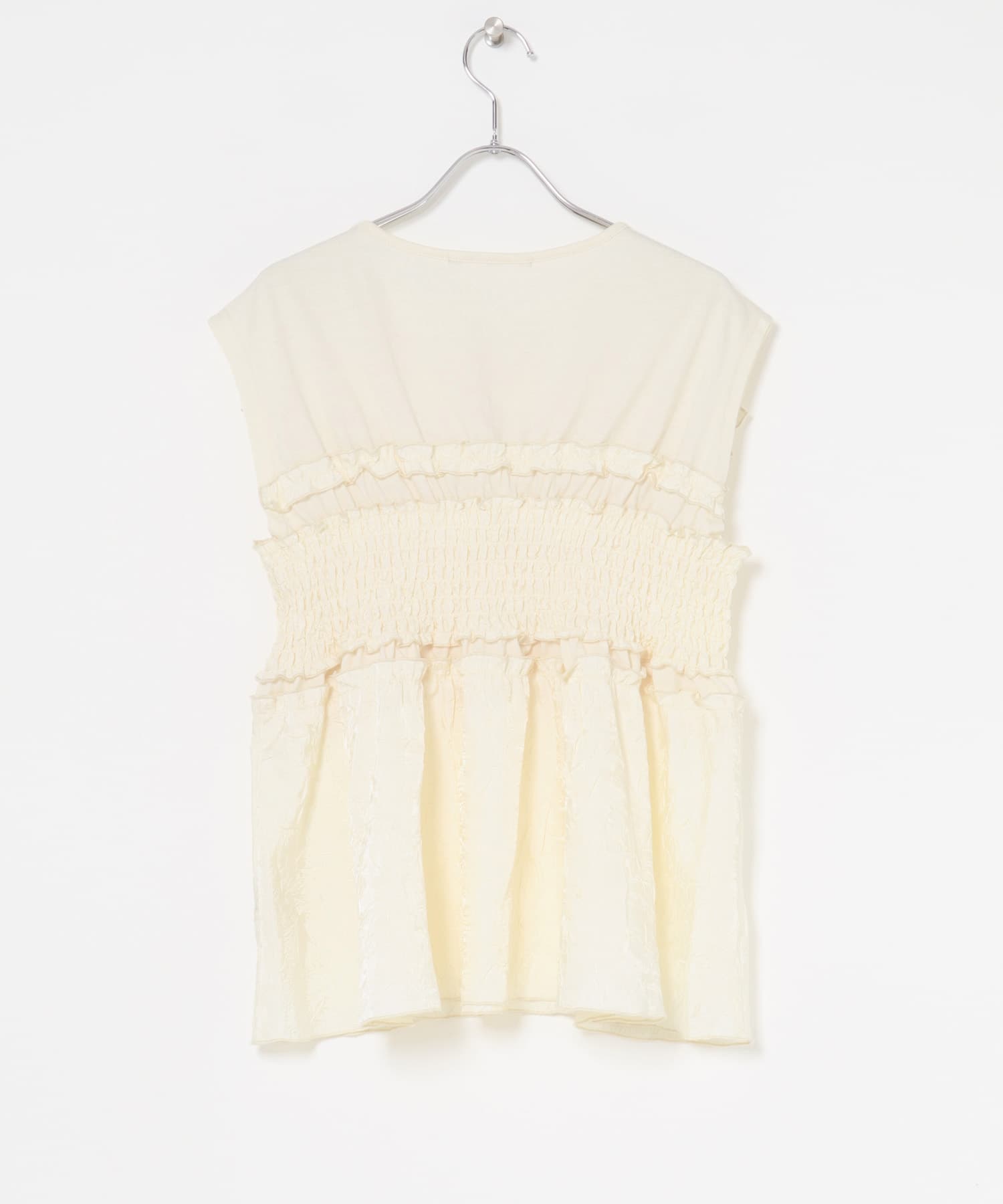 フリルドッキングカットソー IVORY one