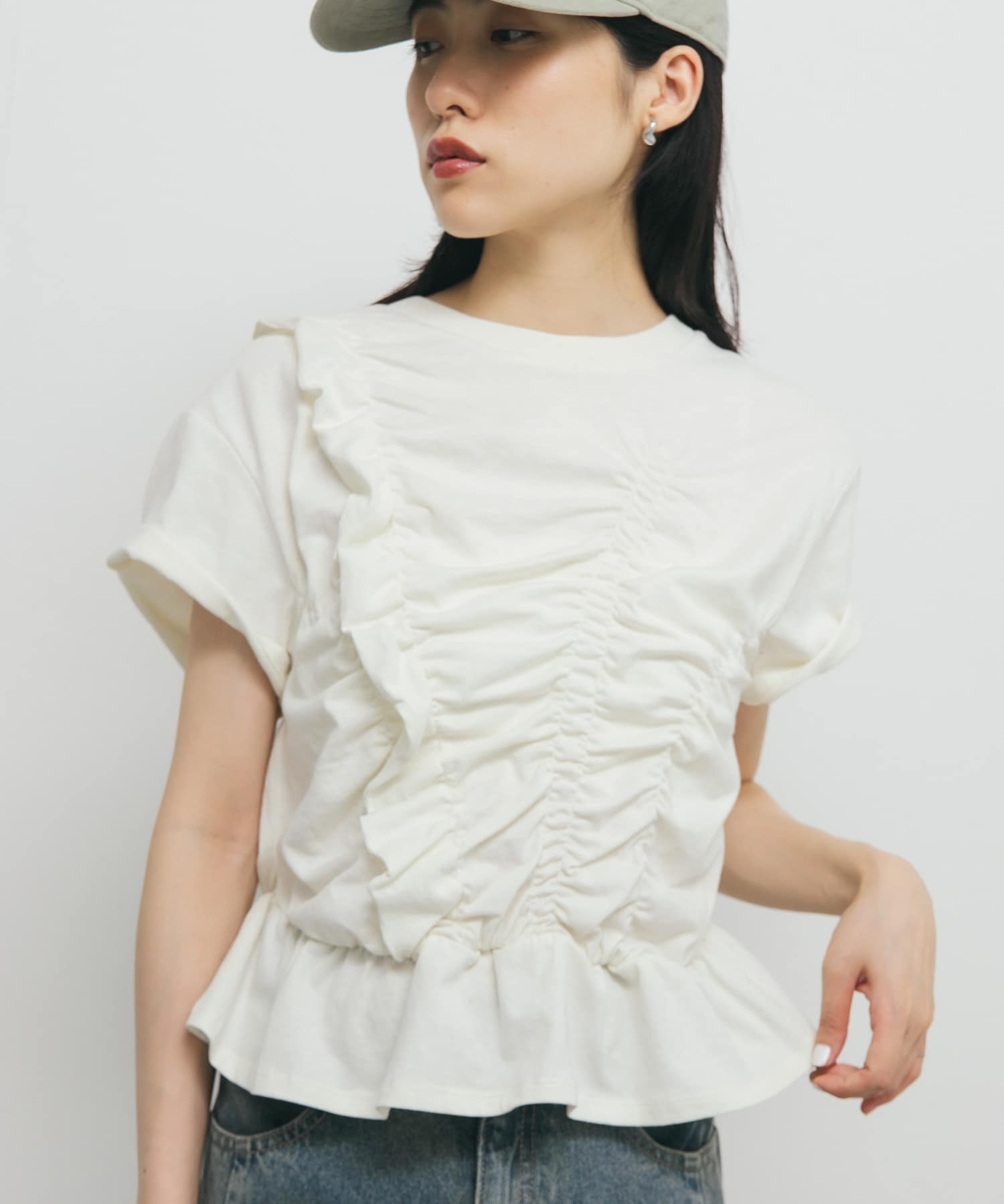 身長：160cm サイズ：one