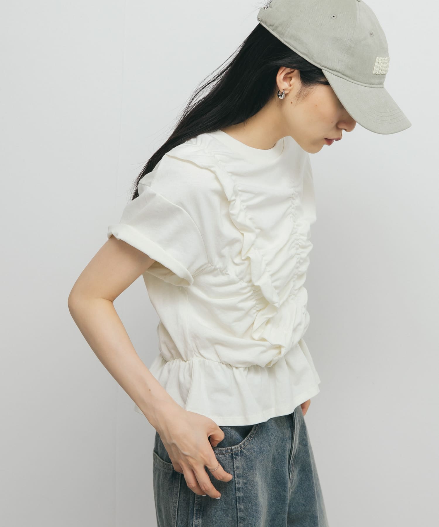 身長：160cm サイズ：one