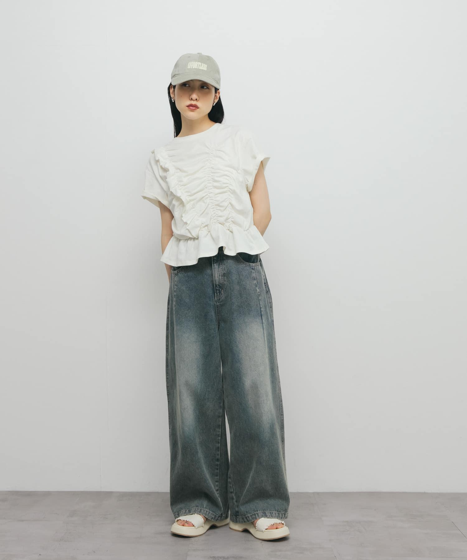 身長：160cm サイズ：one