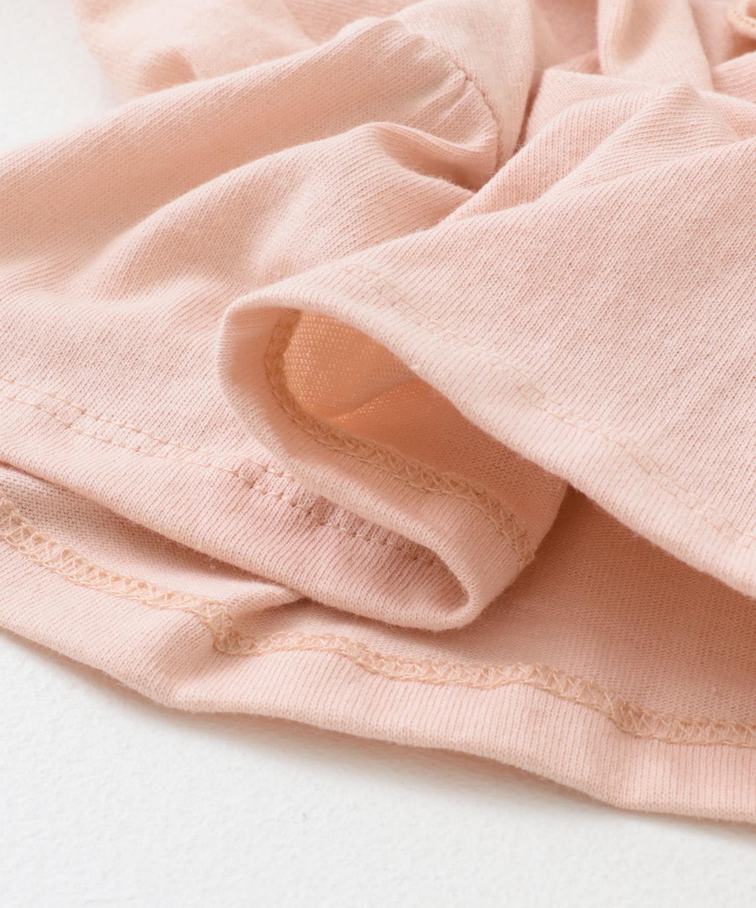 シャーリングデザインTEE PINK one