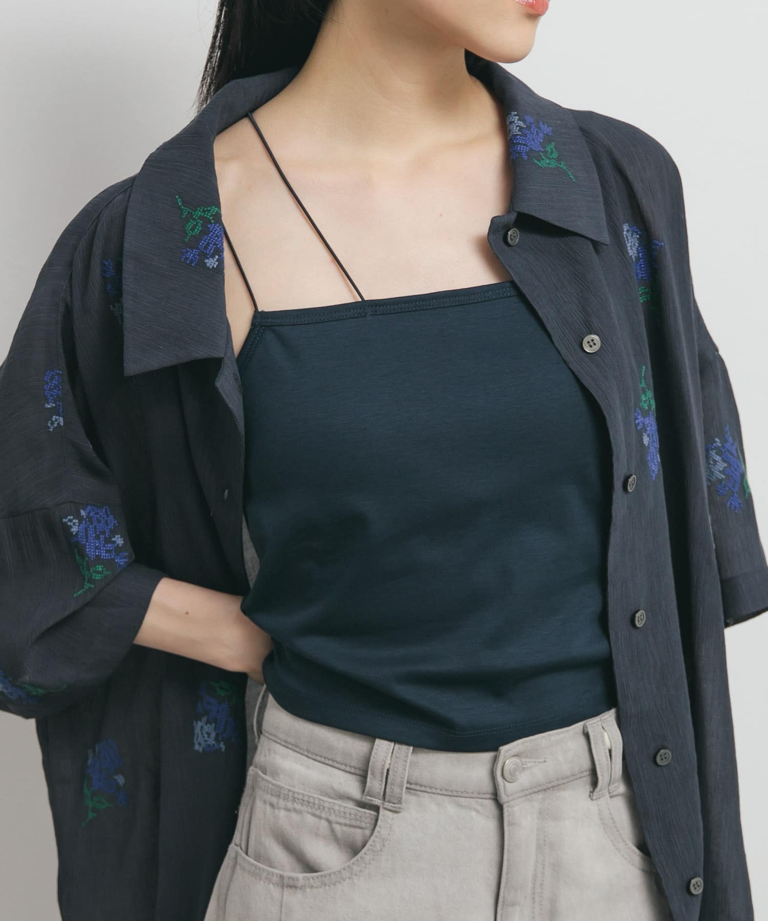 身長：160cm サイズ：one