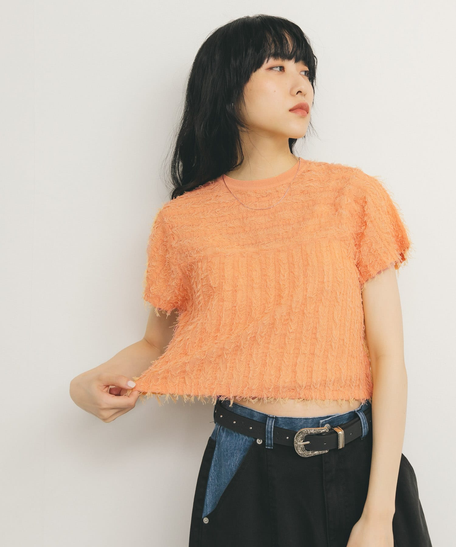 身長：160cm サイズ：one