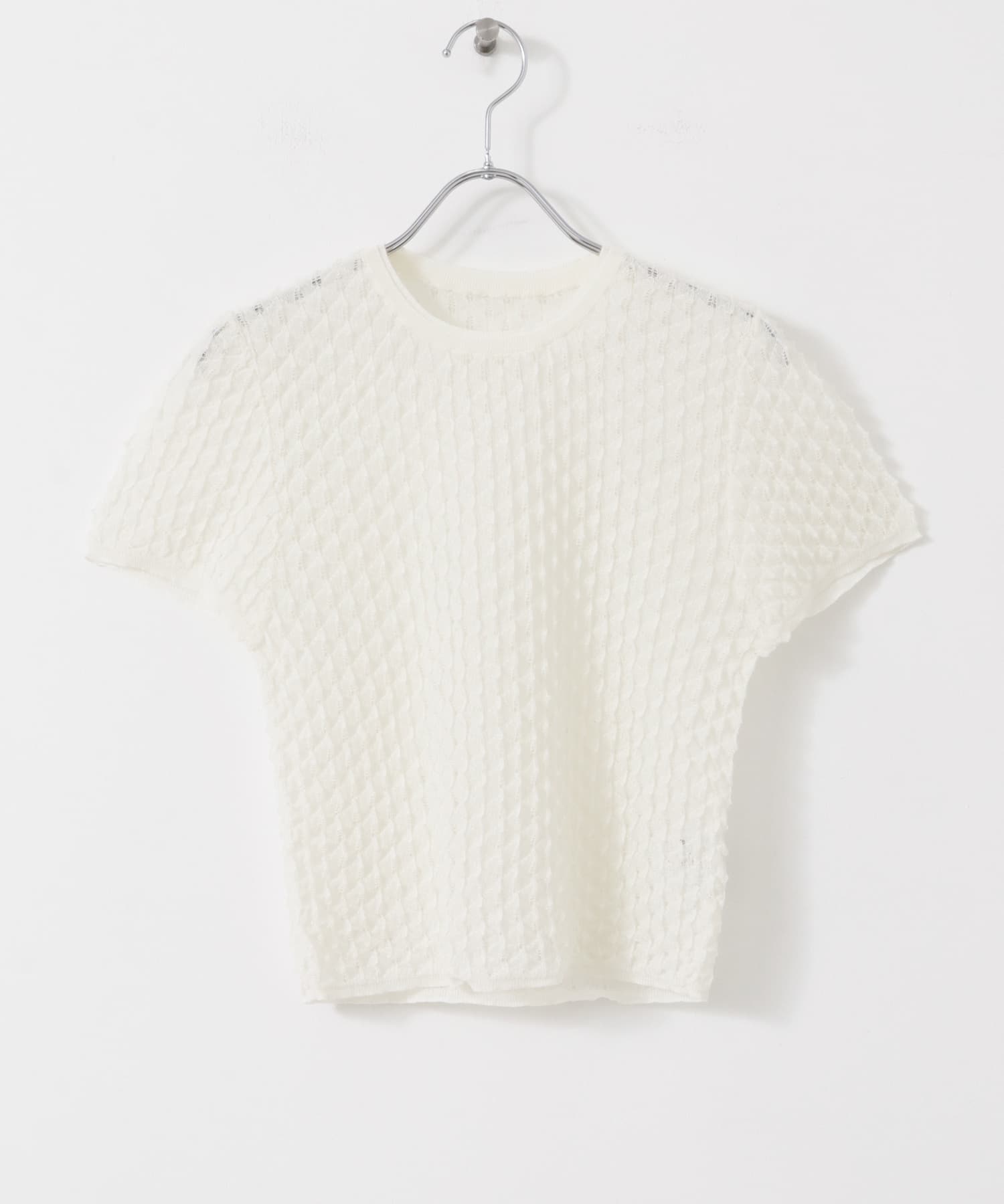 シアークロップドニット OFF one