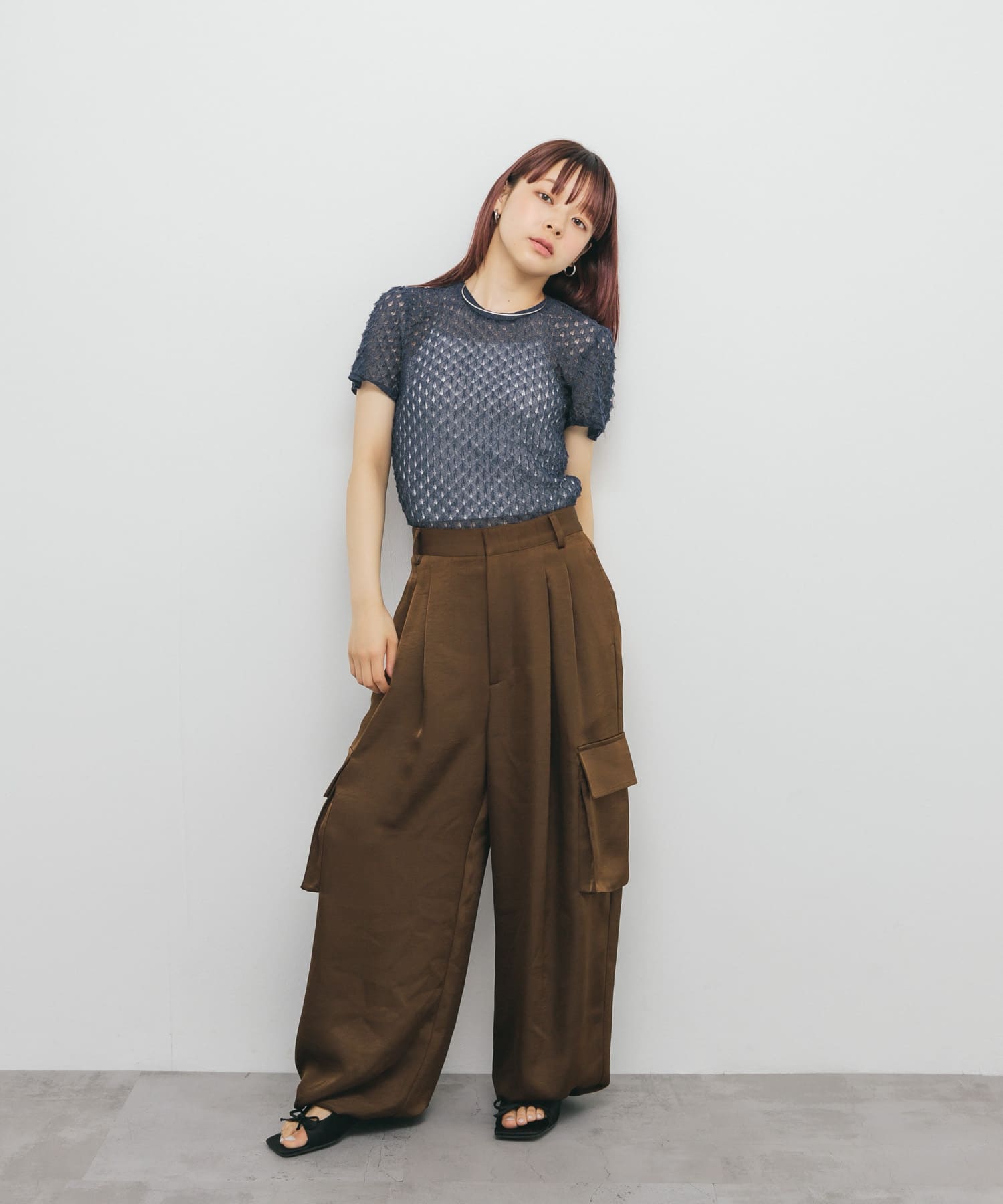 身長：153cm サイズ：one