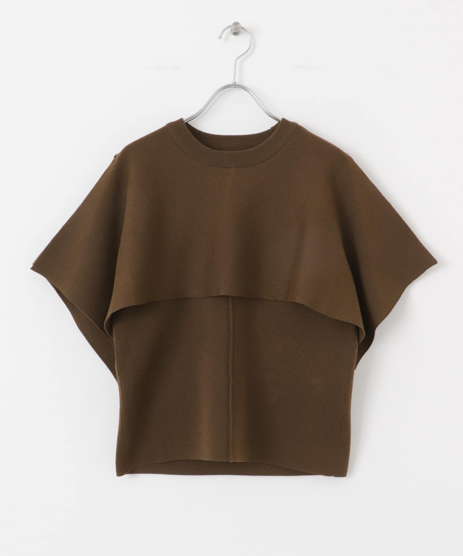スリットスリーブニット BROWN one