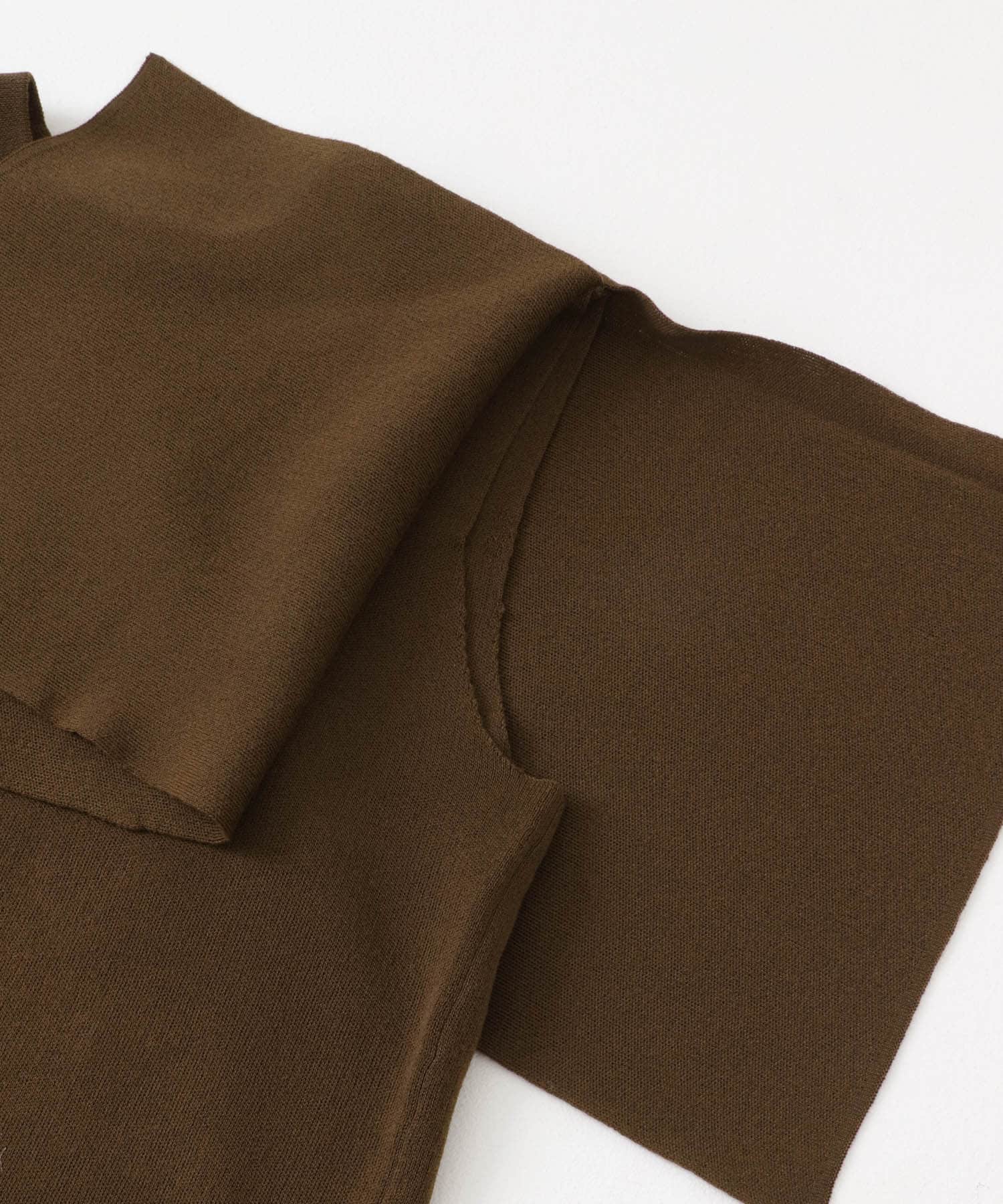 スリットスリーブニット BROWN one
