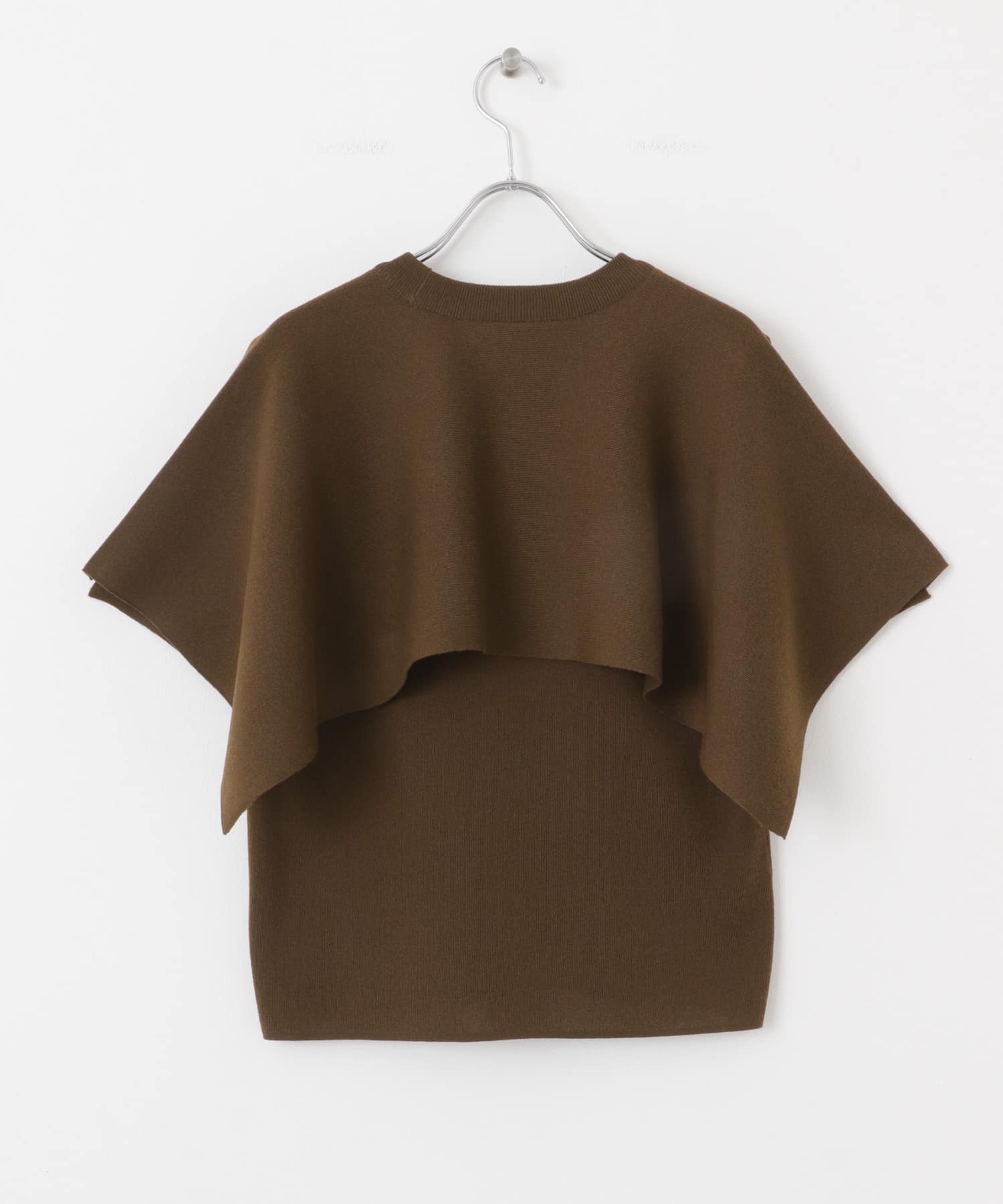 スリットスリーブニット BROWN one