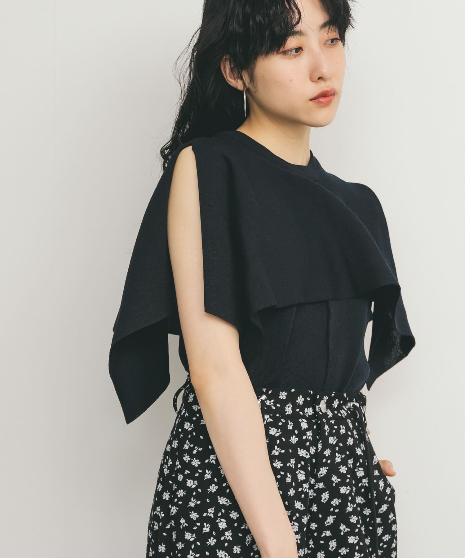 スリットスリーブニット