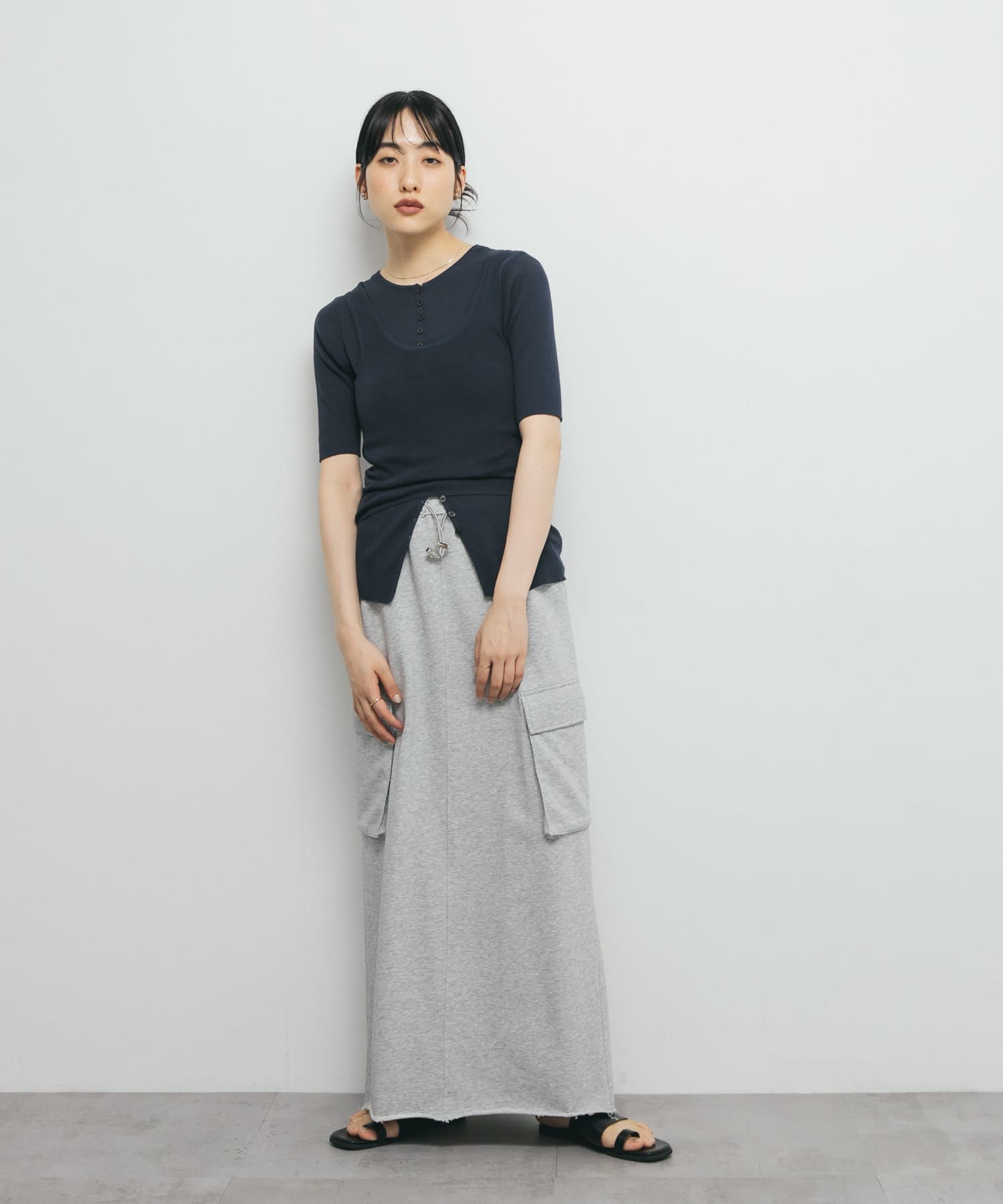 フロントボタンレイヤードニット(one PINK): トップス｜URBAN RESEARCH