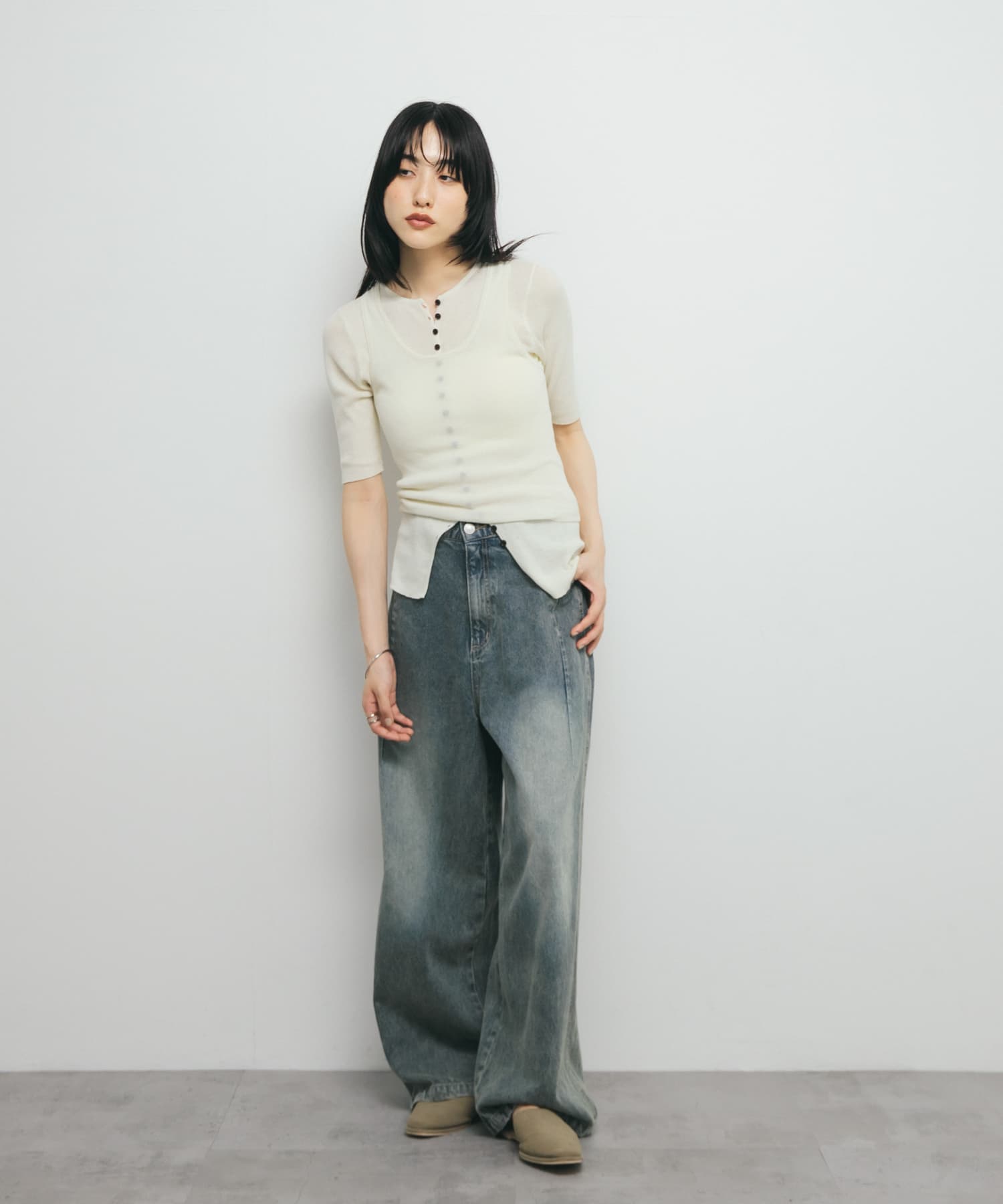 身長：160cm サイズ：one