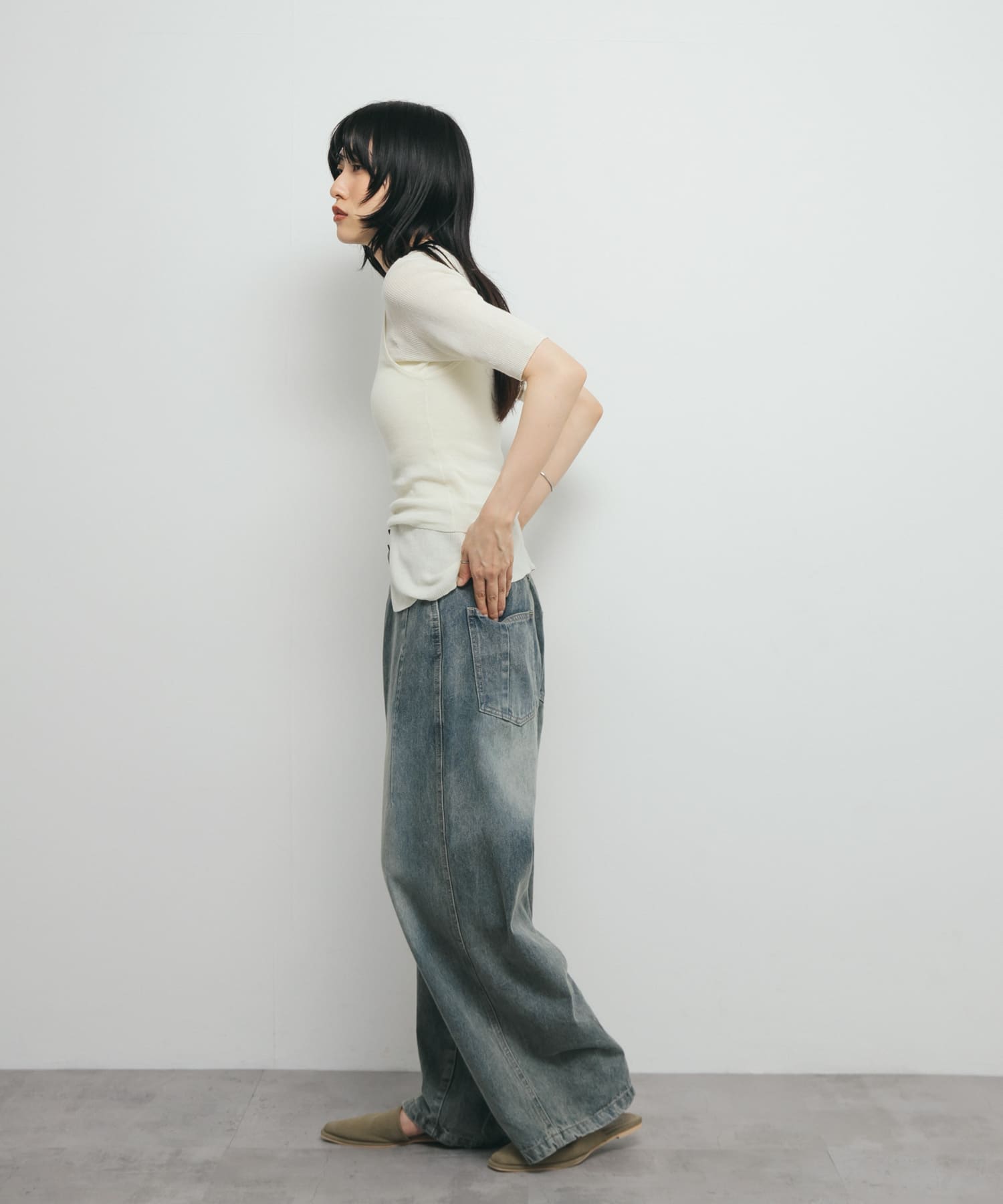 身長：160cm サイズ：one