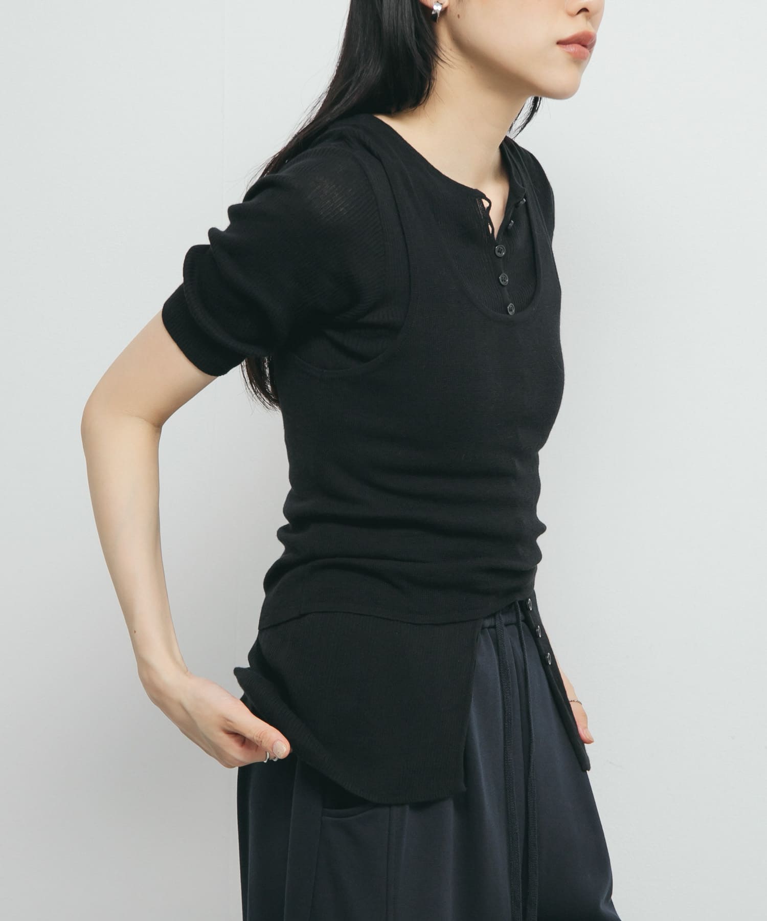 身長：160cm サイズ：one