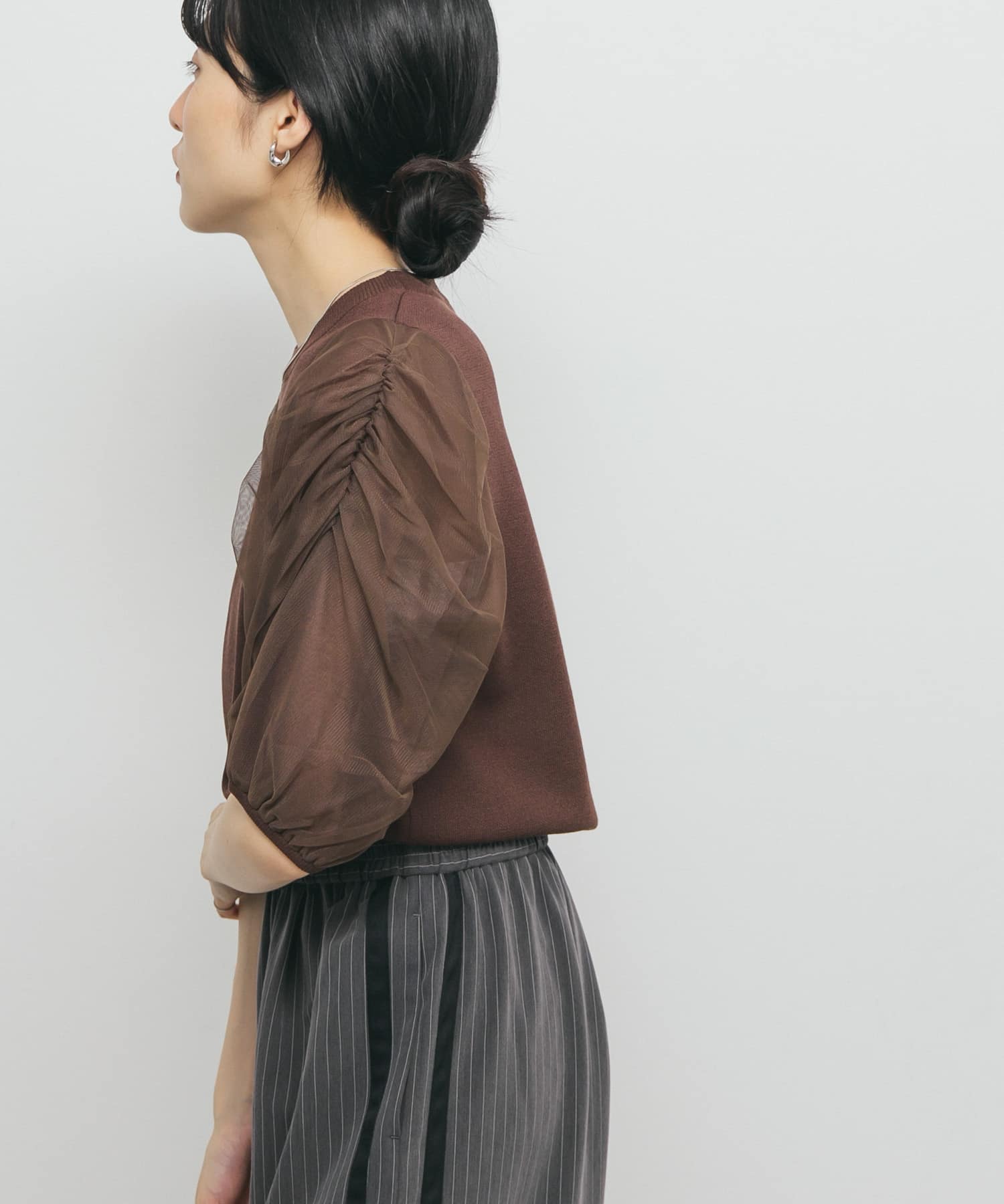 チュールスリーブニット(one L.BEIGE): トップス｜URBAN RESEARCH公式
