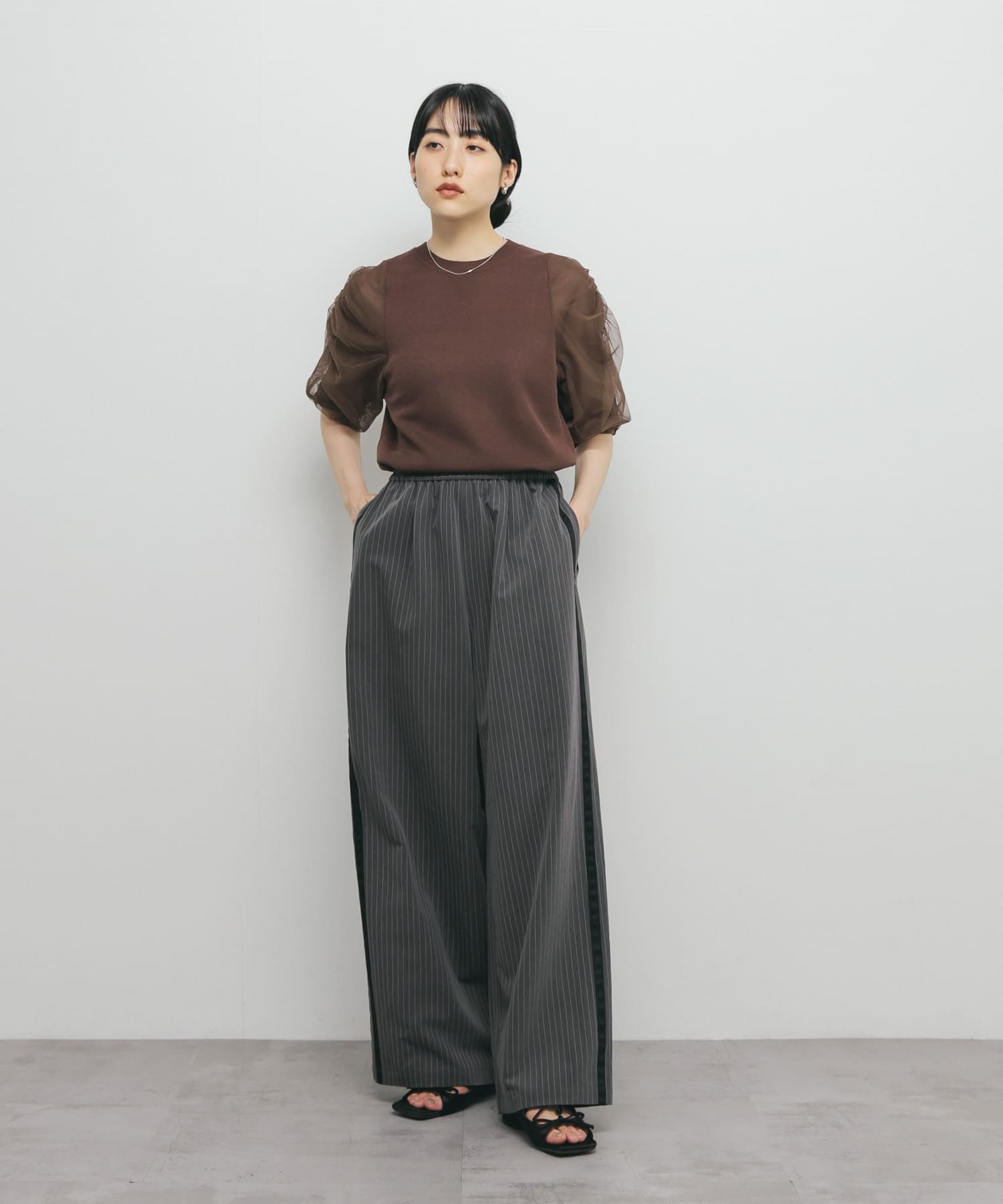 チュールスリーブニット(one L.BEIGE): トップス｜URBAN RESEARCH公式