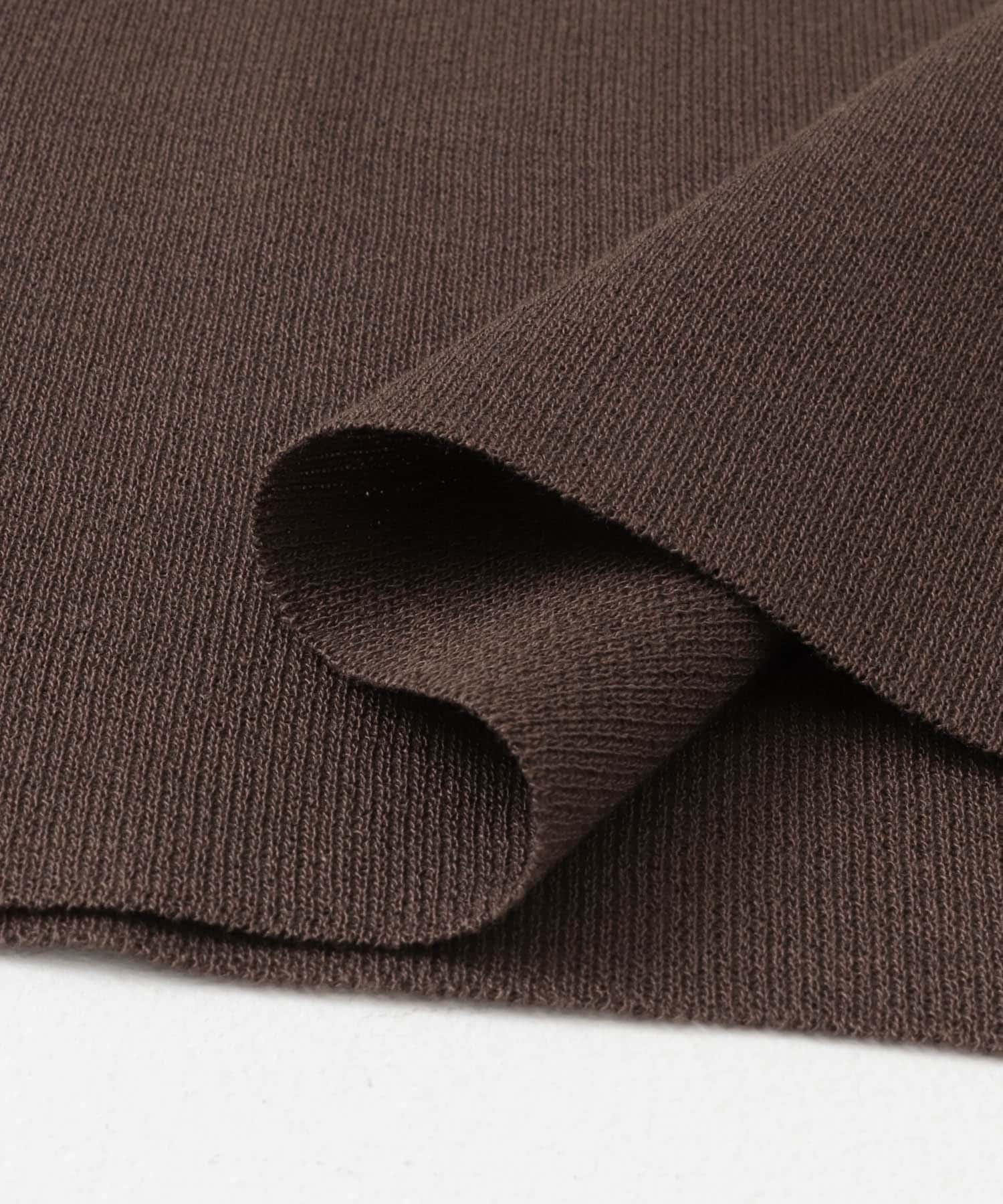 チュールスリーブニット BROWN one