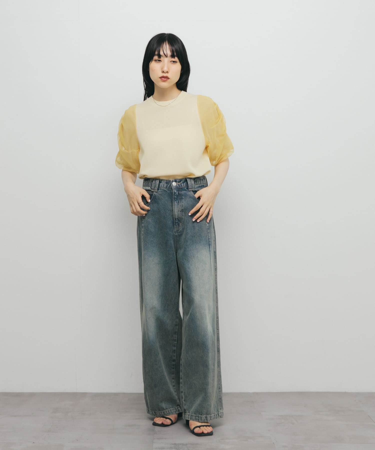 身長：160cm サイズ：one