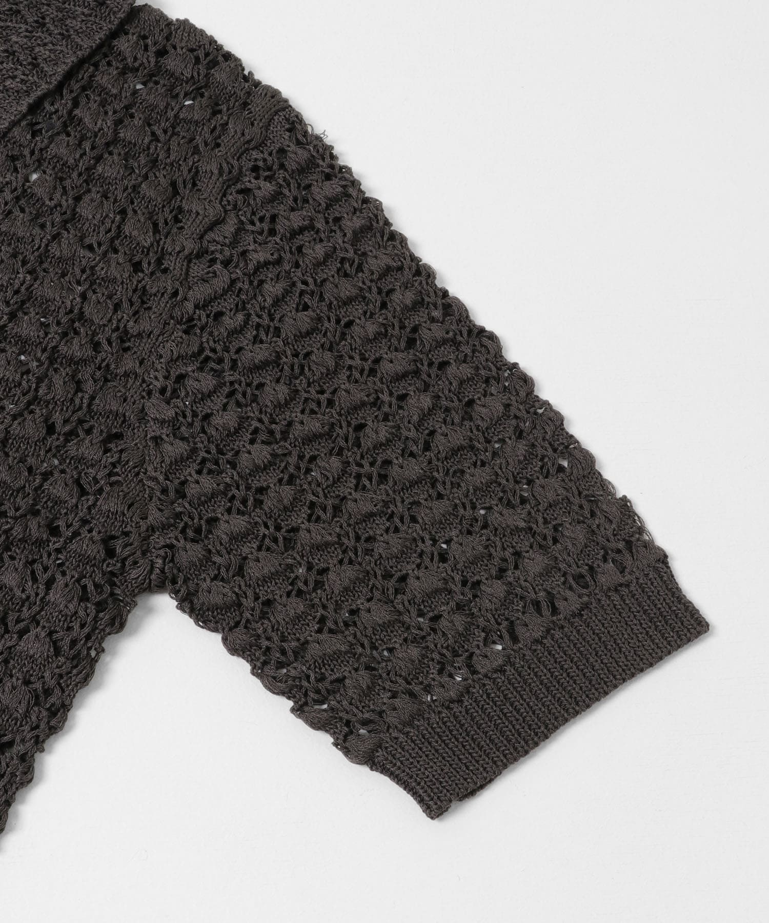 ラッセルカラードニット CHARCOAL one